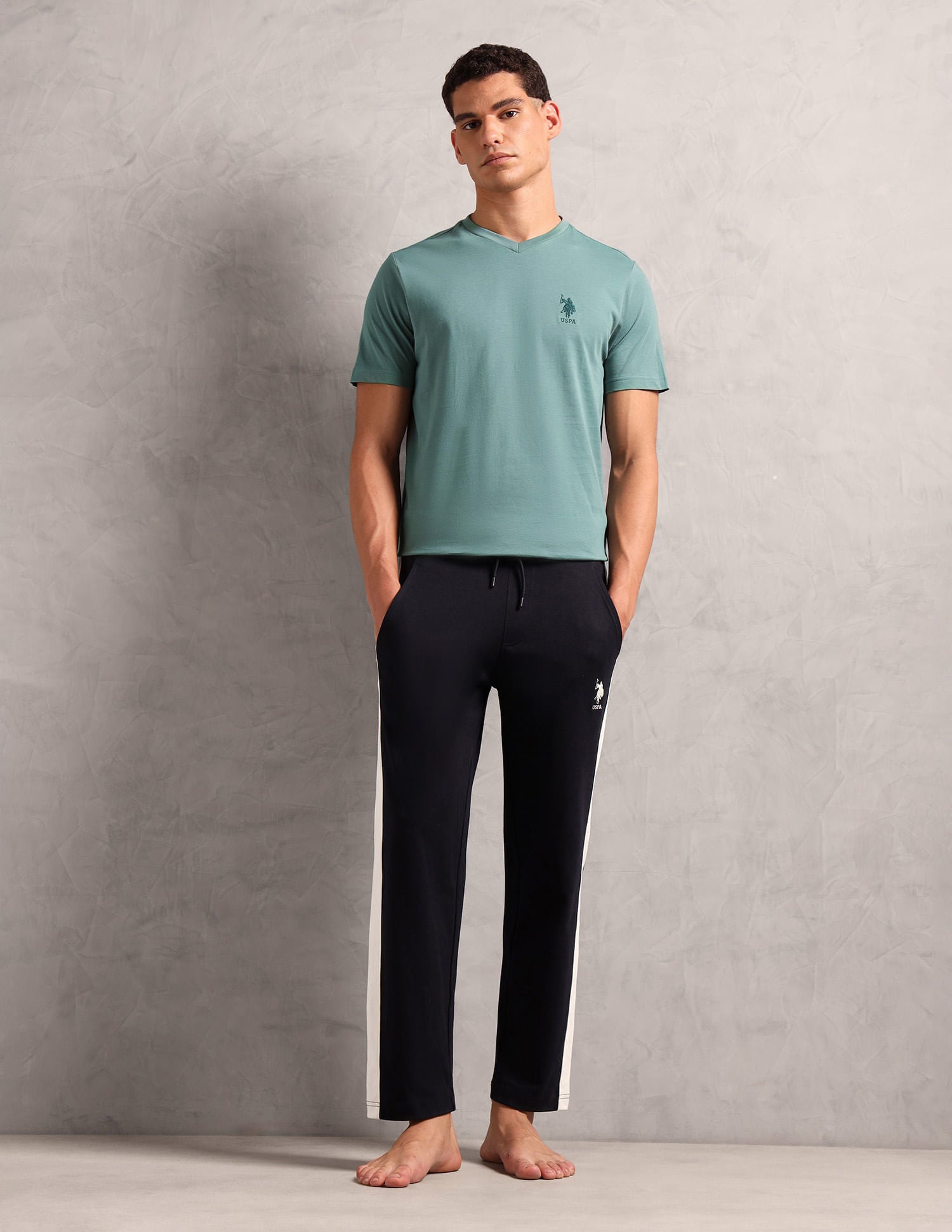 Breathable Comfort Fit I638 Lounge T-Shirt - Pack Of 1 Sage Green - U.S. POLO ASSN. | Large