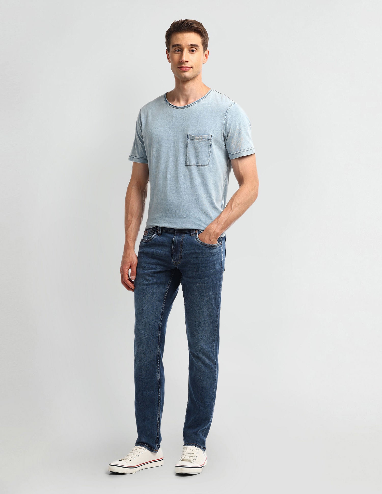 Brandon Slim Fit Blue Jeans Blue - U.S. Polo Assn. India | Large