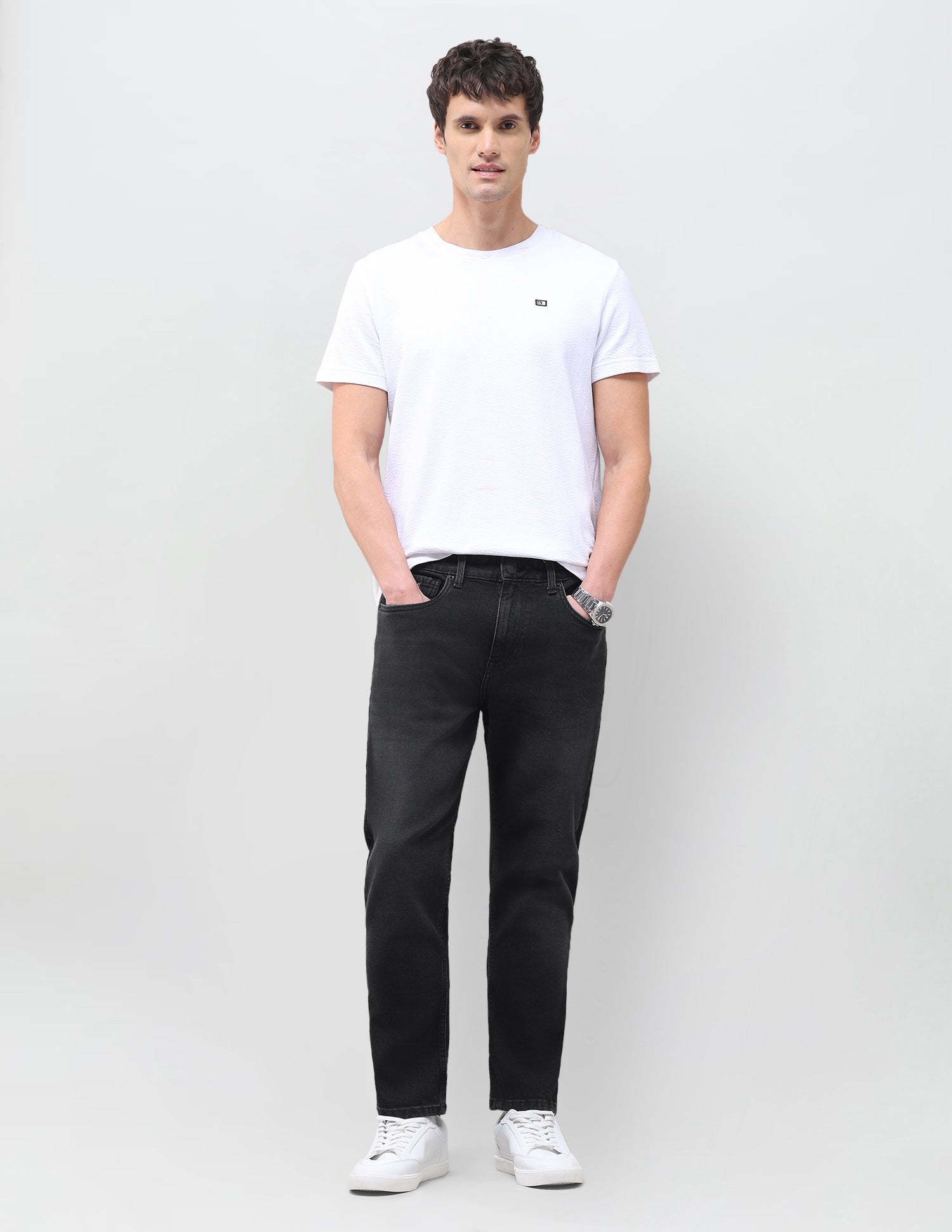 Cole Comfort Cropped Fit Black Jeans Black - U.S. Polo Assn. India | Large