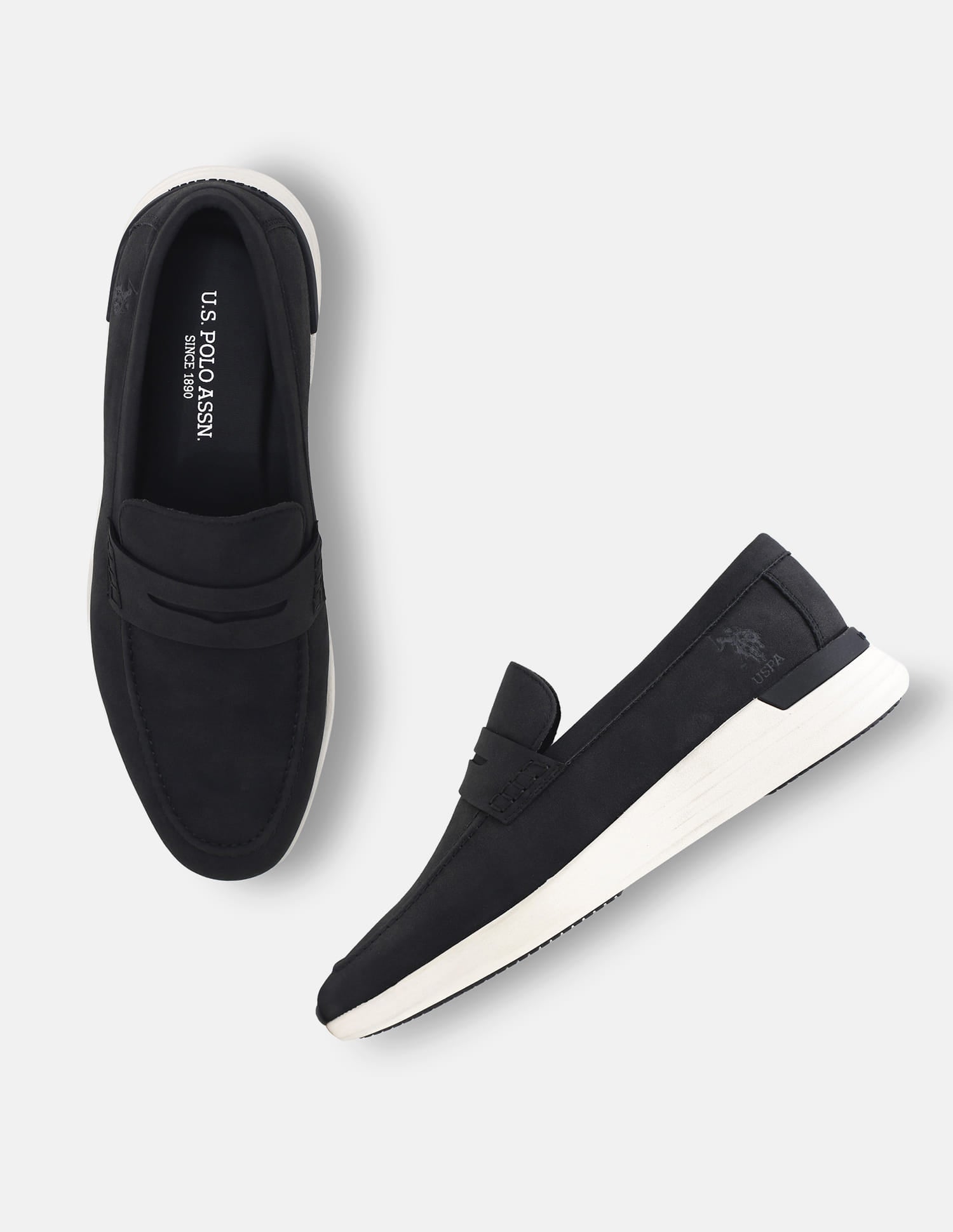 Slip-Ons Burge Loafers Black - U.S. Polo Assn. India | Large