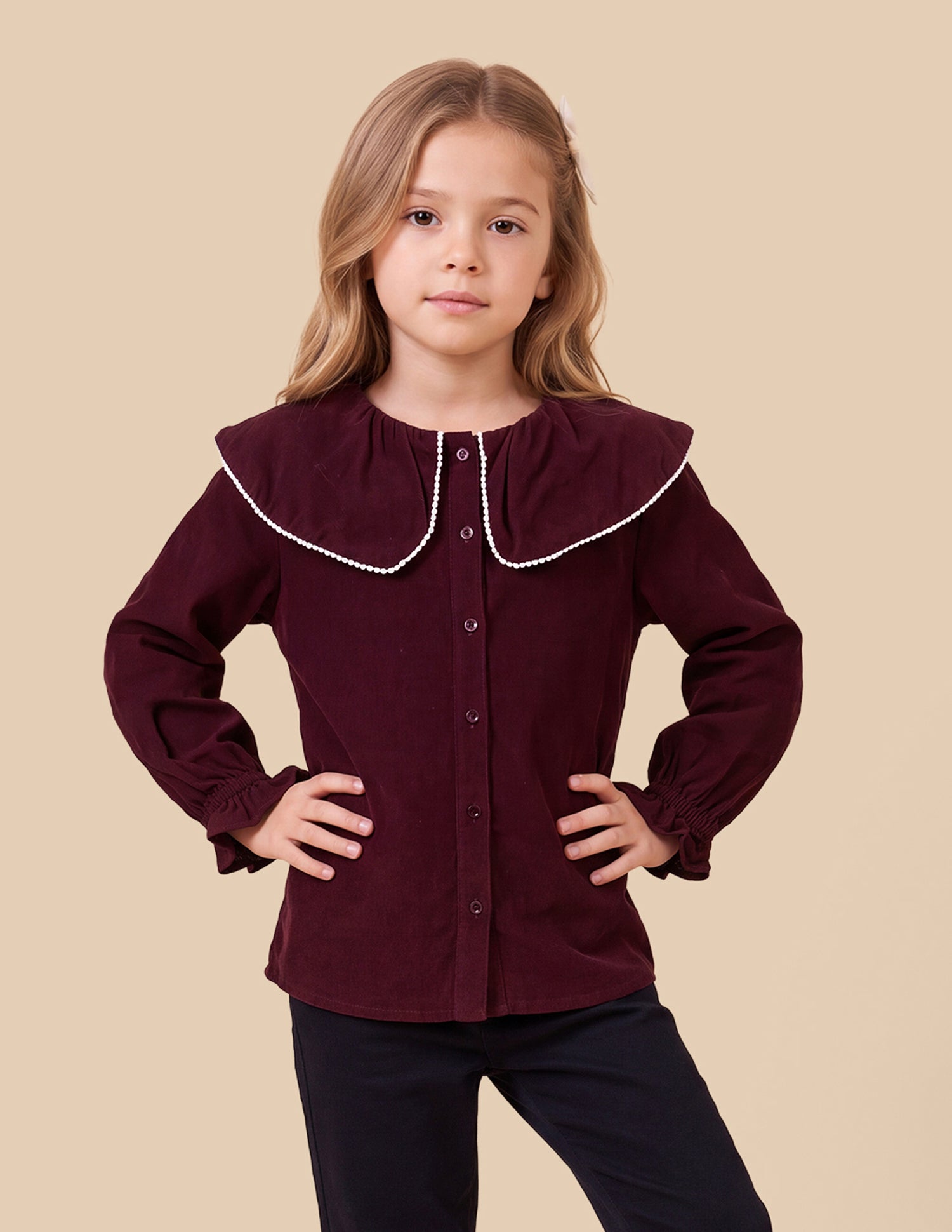 Solid Relaxed Fit Top Maroon - U.S. Polo Assn. India | Large