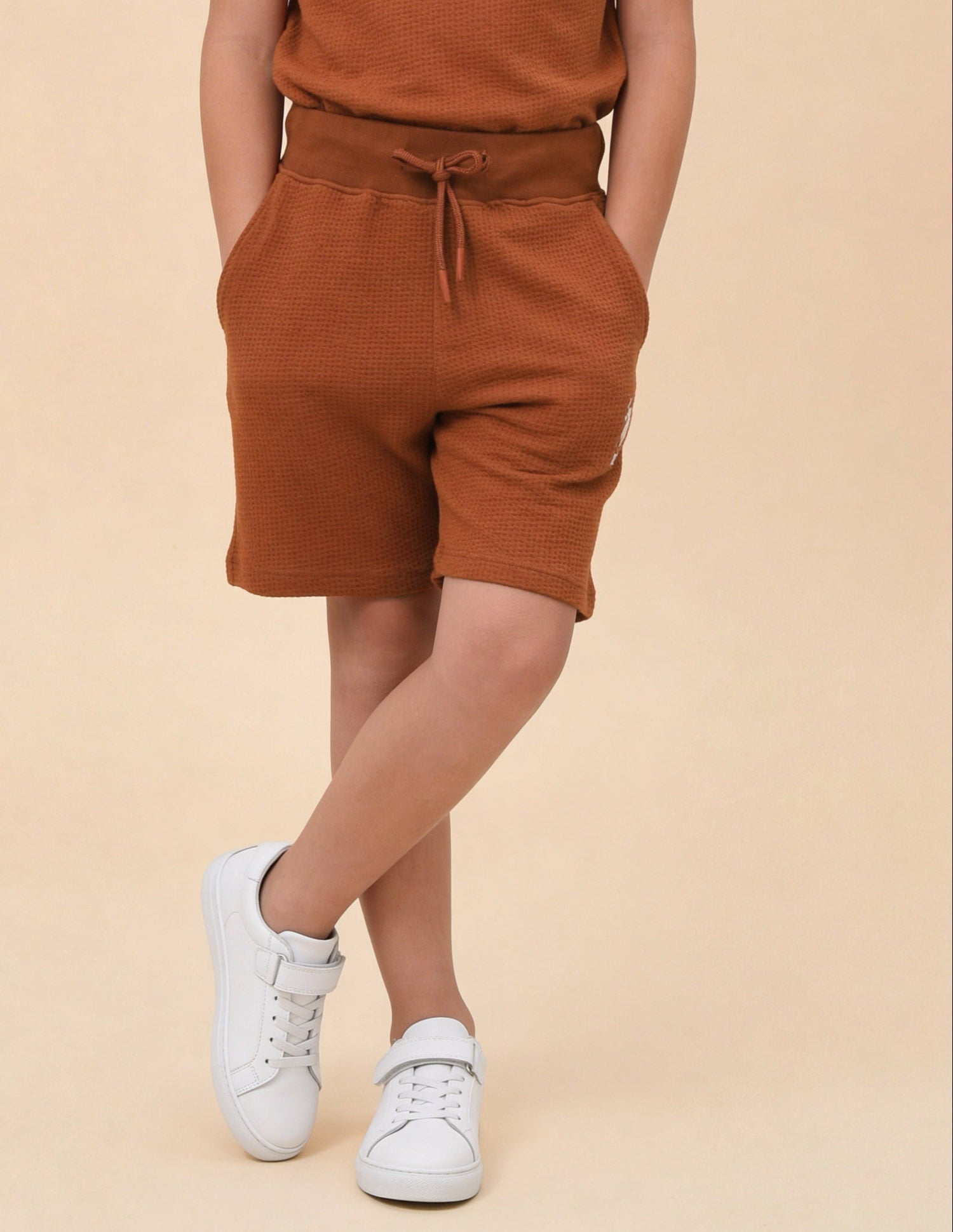 Textured Regular Fit Shorts Red - U.S. Polo Assn. India | Large