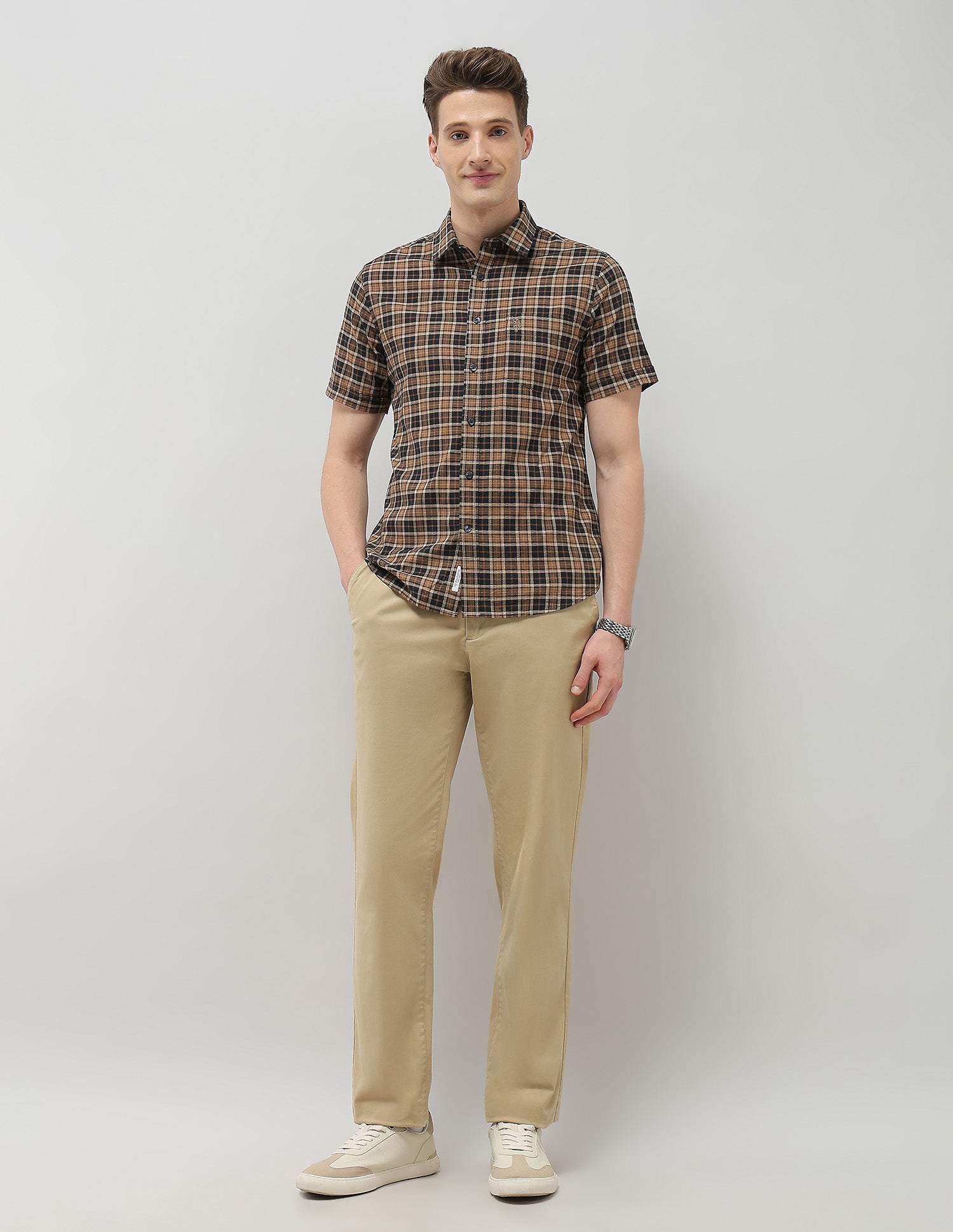 Plaid Checked Elevnado Regular Fit Shirt