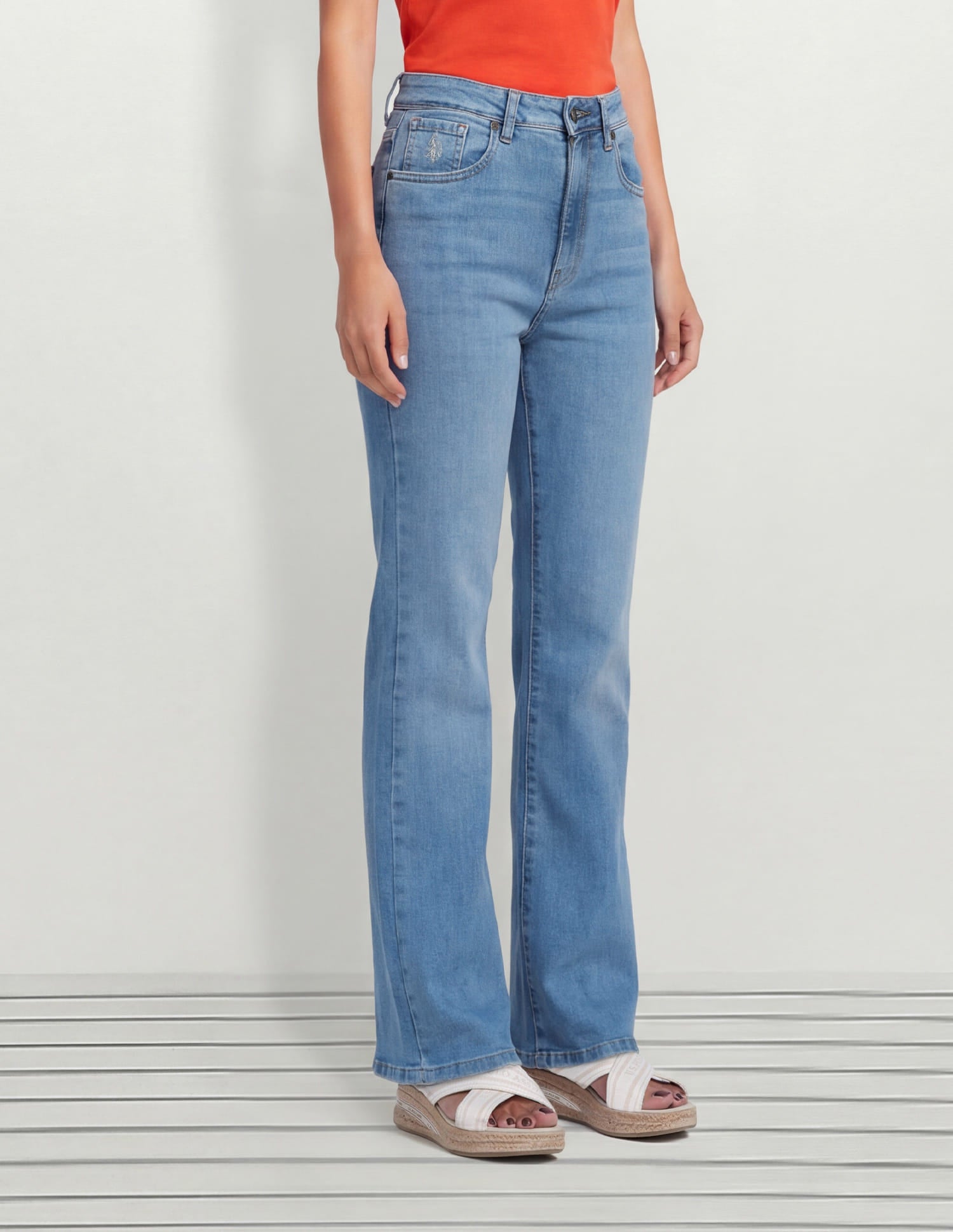 High Rise Bootcut Jeans Blue - U.S. Polo Assn. India | Large