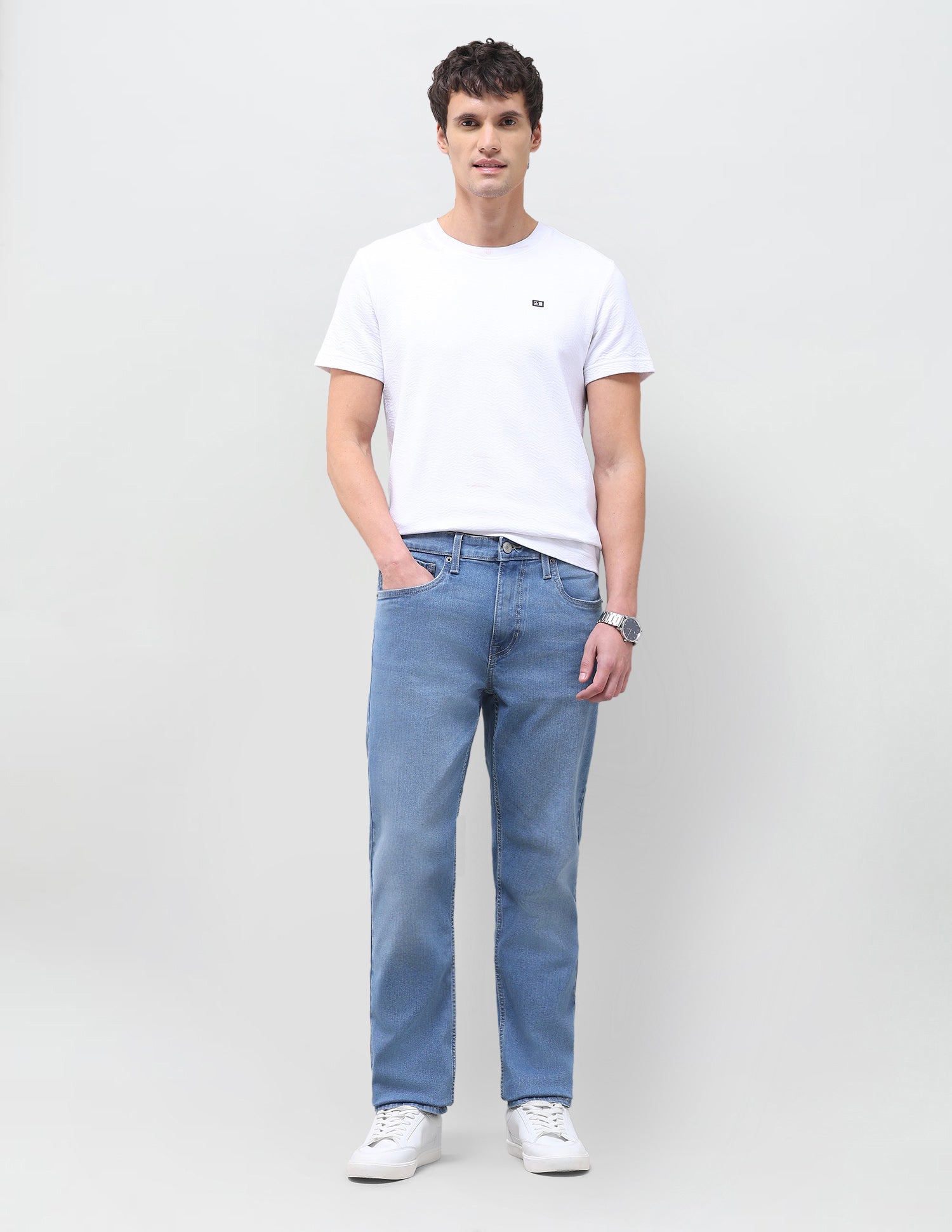 Harold Slim Straight Fit Blue Jeans Light Indigo - U.S. Polo Assn. India | Large