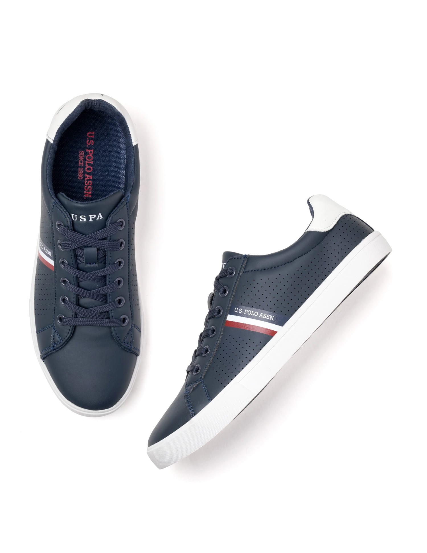 Men Capron 3.0 Colourblocked Sneakers Navy - U.S. Polo Assn. India | Large
