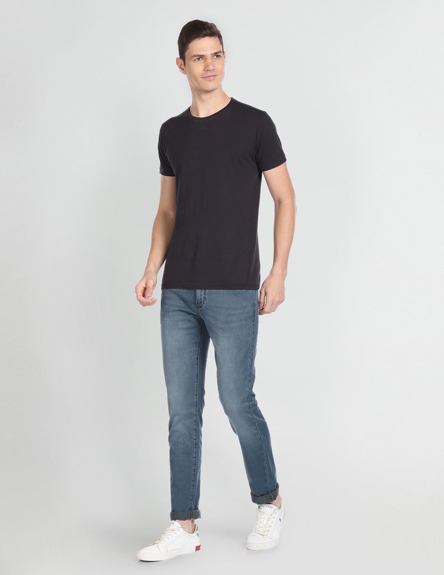 Stone Wash Regallo Skinny Fit Jeans Bottle Green - U.S. Polo Assn. India | Large