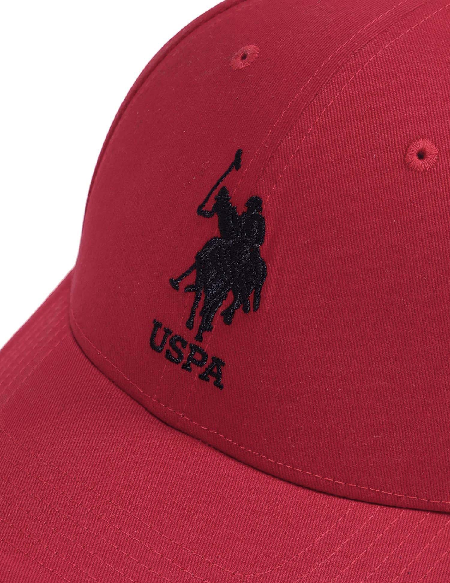 Brand Embroidered Cotton Cap Red - U.S. POLO ASSN. | Large