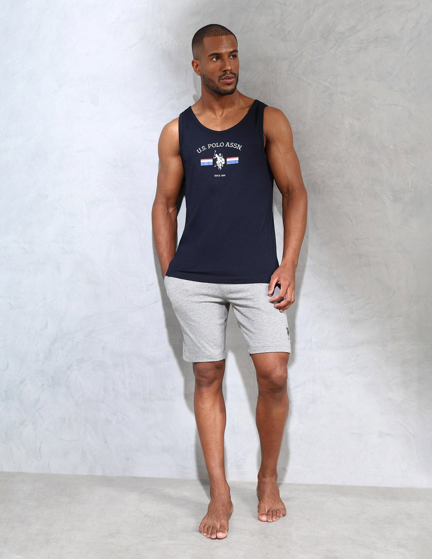 Brand Print Comfort Fit OEV02 Vest - Pack Of 1 Navy - U.S. POLO ASSN. | Large