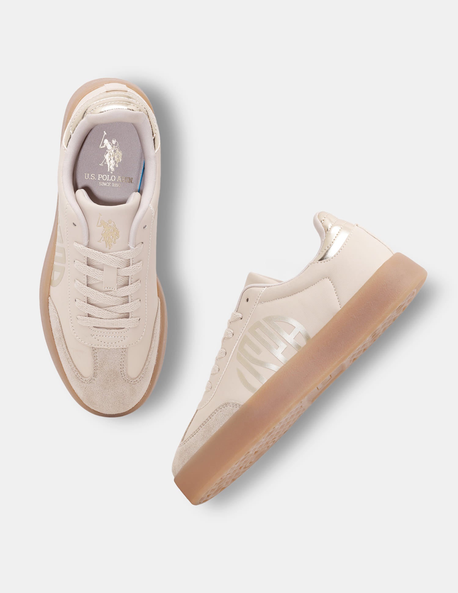 Sorrel Beige Chunky Sneaker Shoes Beige - U.S. Polo Assn. India | Large