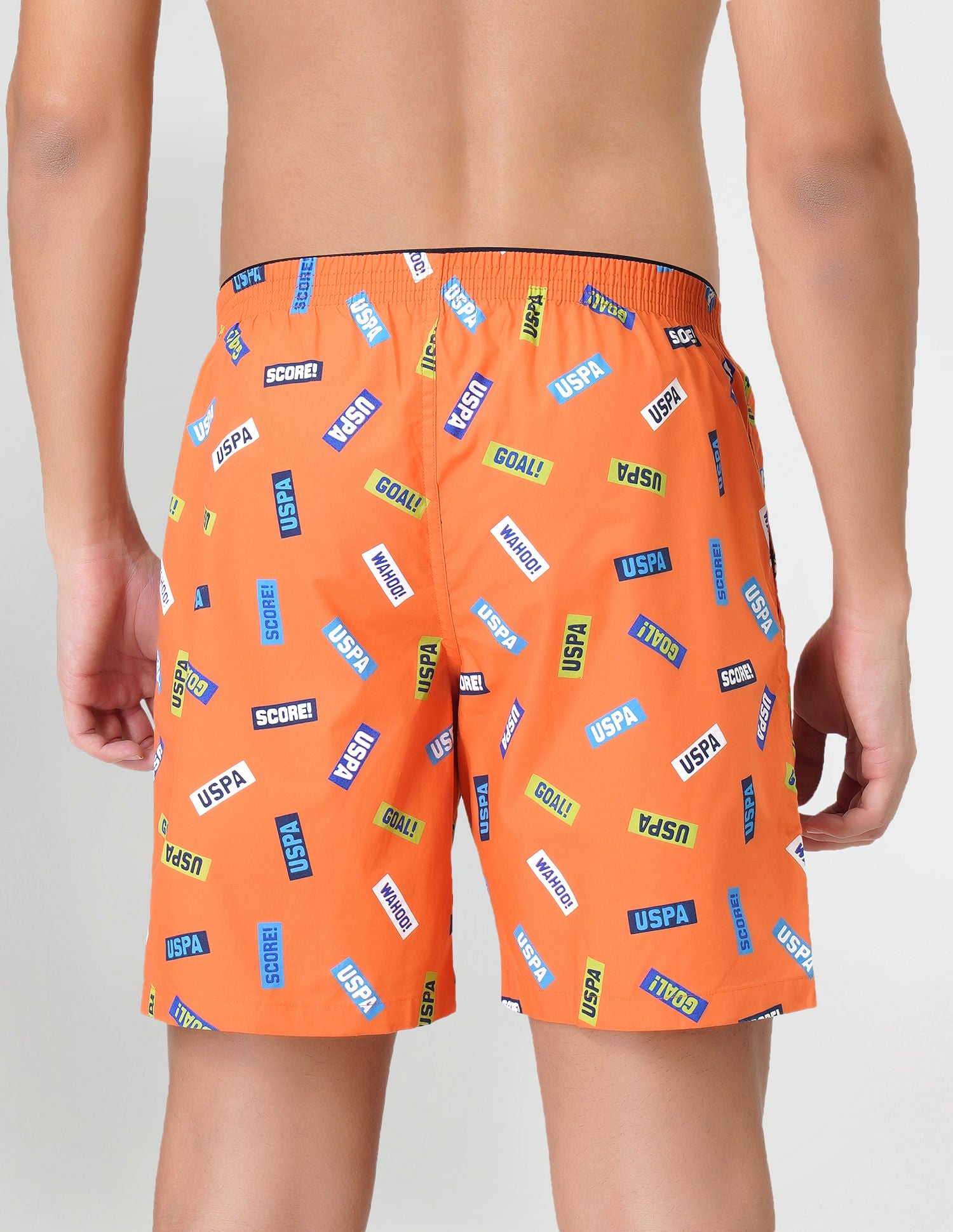 Relaxed Fit Printed IYAB Boxers - Pack Of 1 Orange - U.S. POLO ASSN. | Large