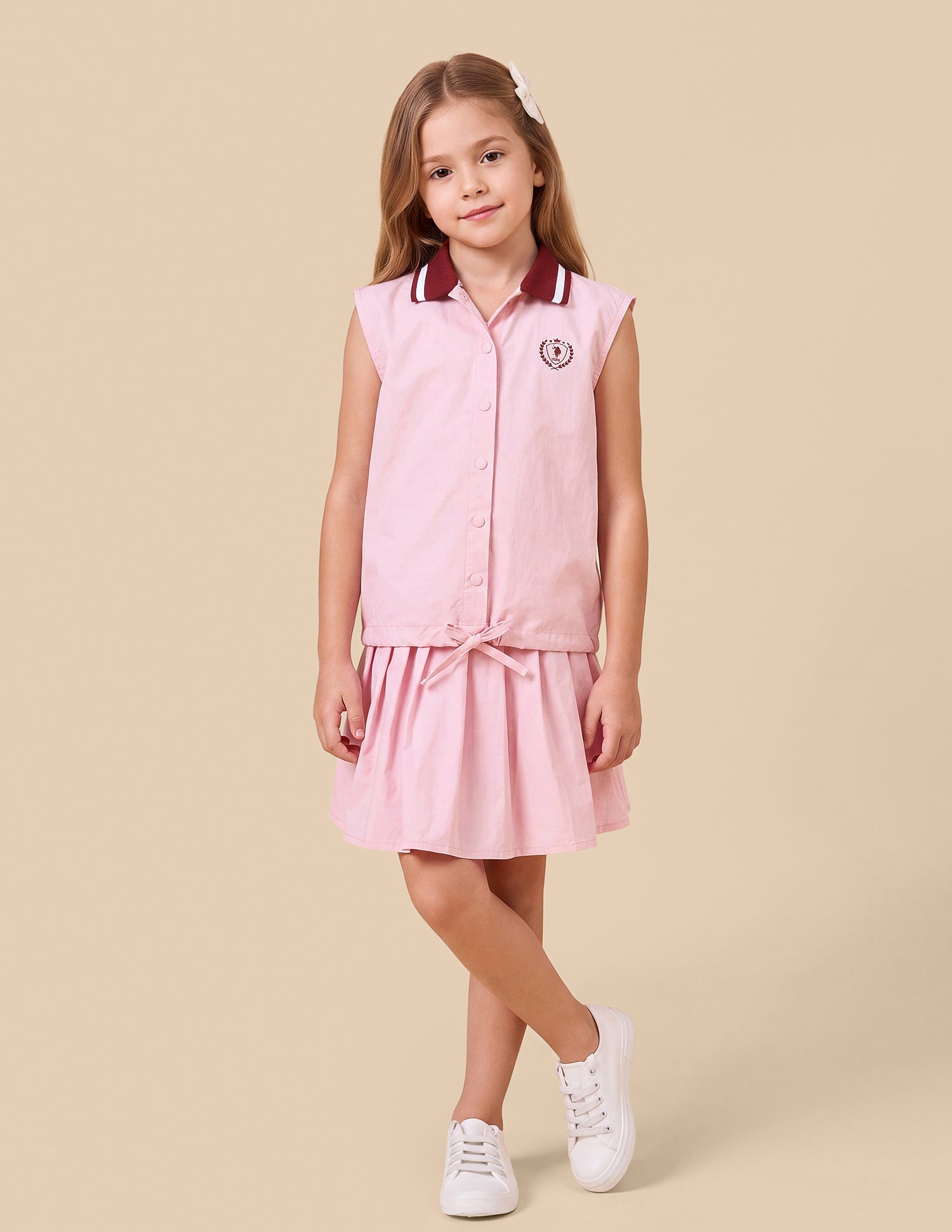Solid Relaxed Fit Top Pink - U.S. Polo Assn. India | Large