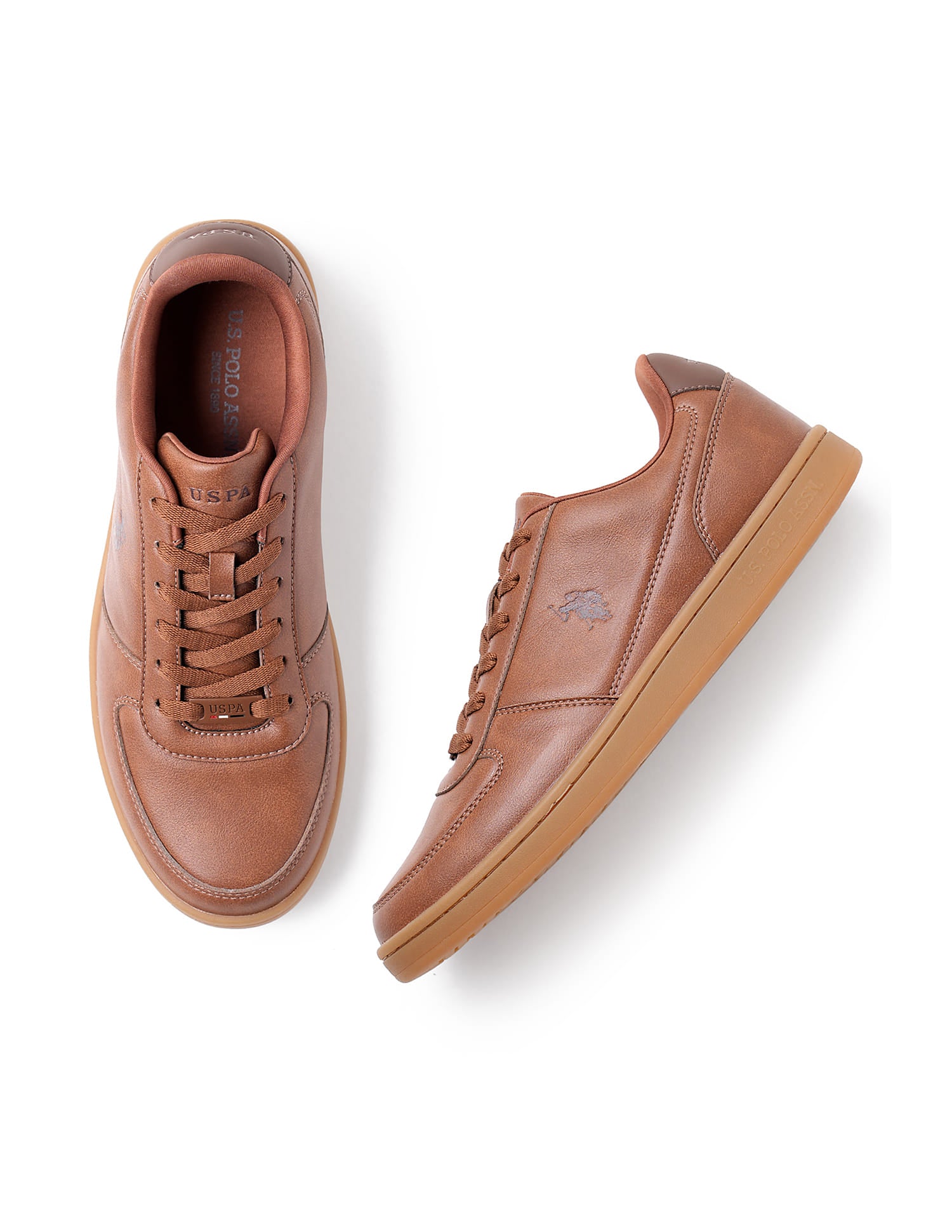 Men Alexis Tan All Day Sneakers Tan - U.S. Polo Assn. India | Large