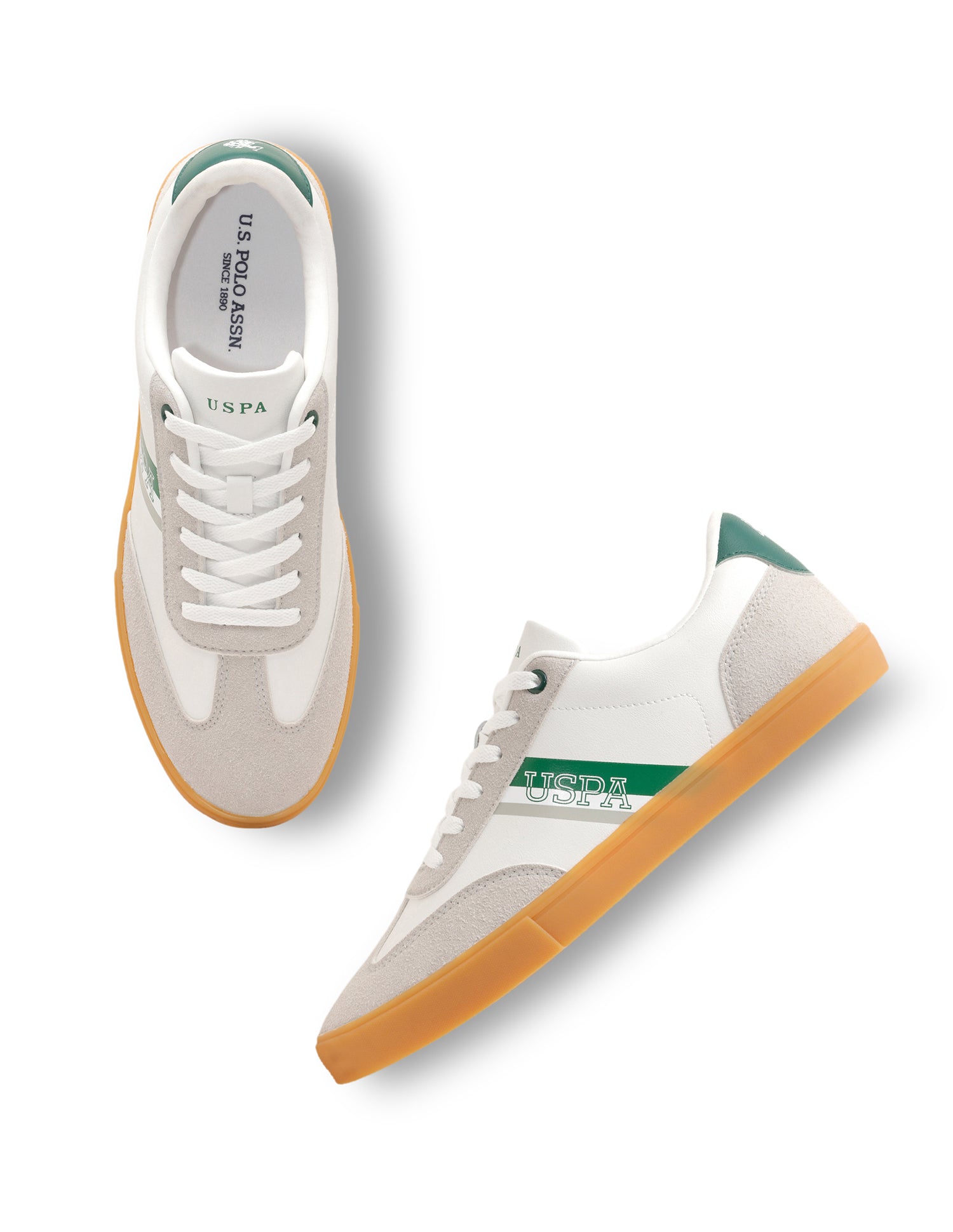 Men Colourblocked Hamet Sneakers Off White - U.S. Polo Assn. India | Large