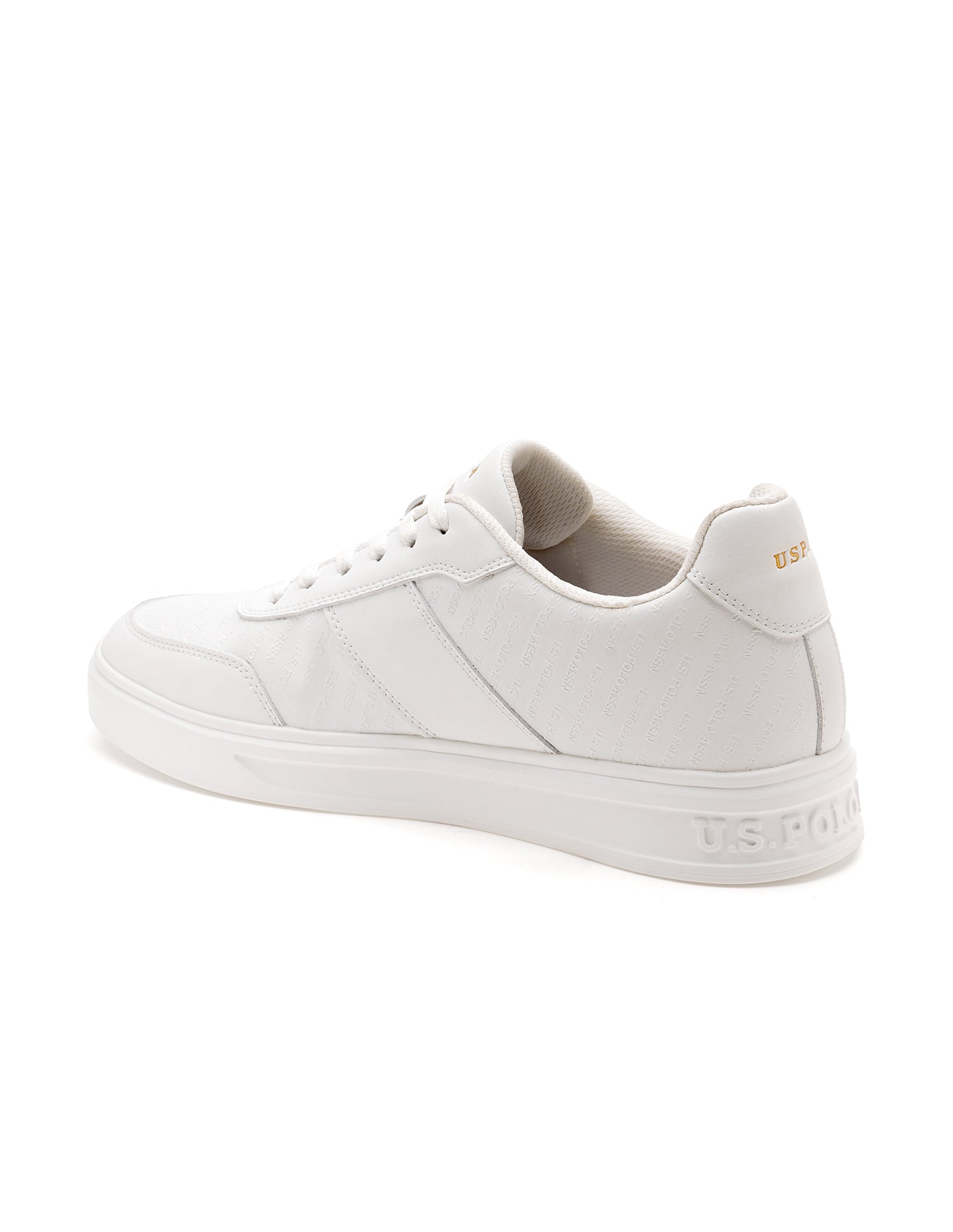 Men Cort Colourblocked Sneakers White - U.S. Polo Assn. India | Large