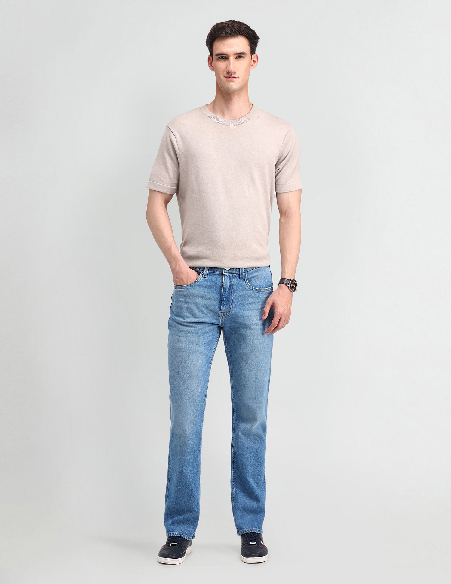 Harold Slim Straight Blue Jeans Blue - U.S. POLO ASSN. | Large