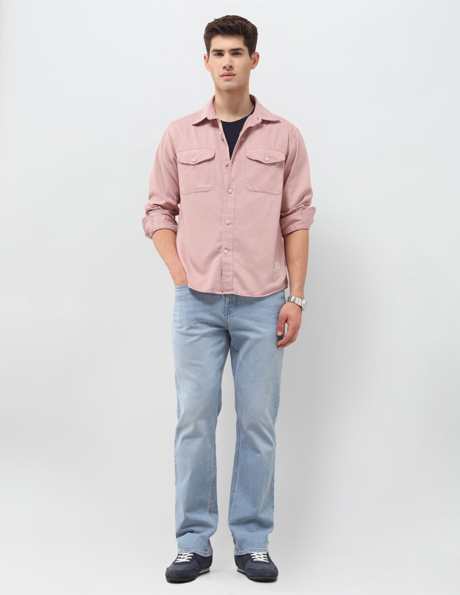 Solid Twill Shirt Pink - U.S. Polo Assn. India | Large