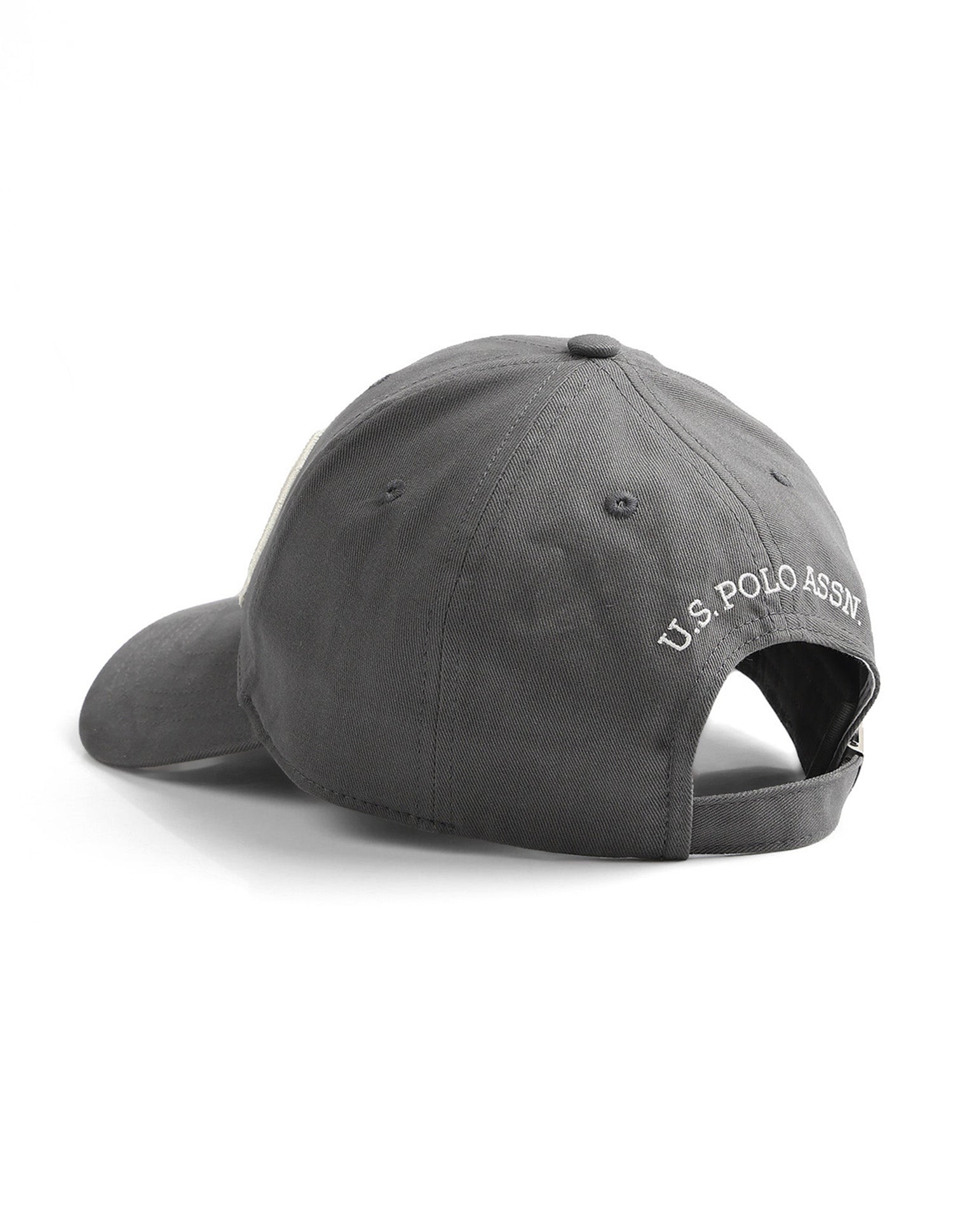 Brand Embroidered Cotton Cap Grey - U.S. Polo Assn. India | Large