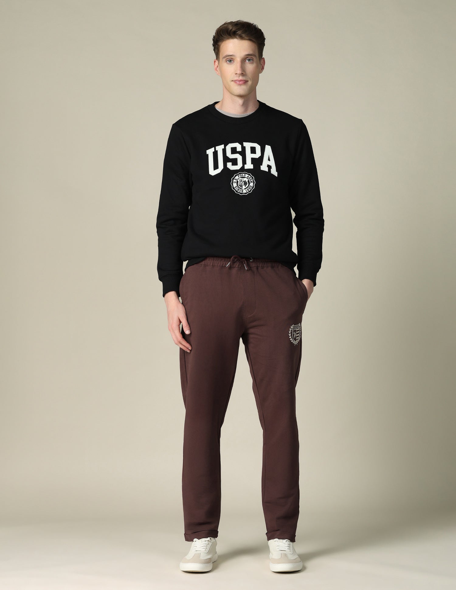 Mid Rise Regular Fit Track Pants Choco - U.S. POLO ASSN. | Large