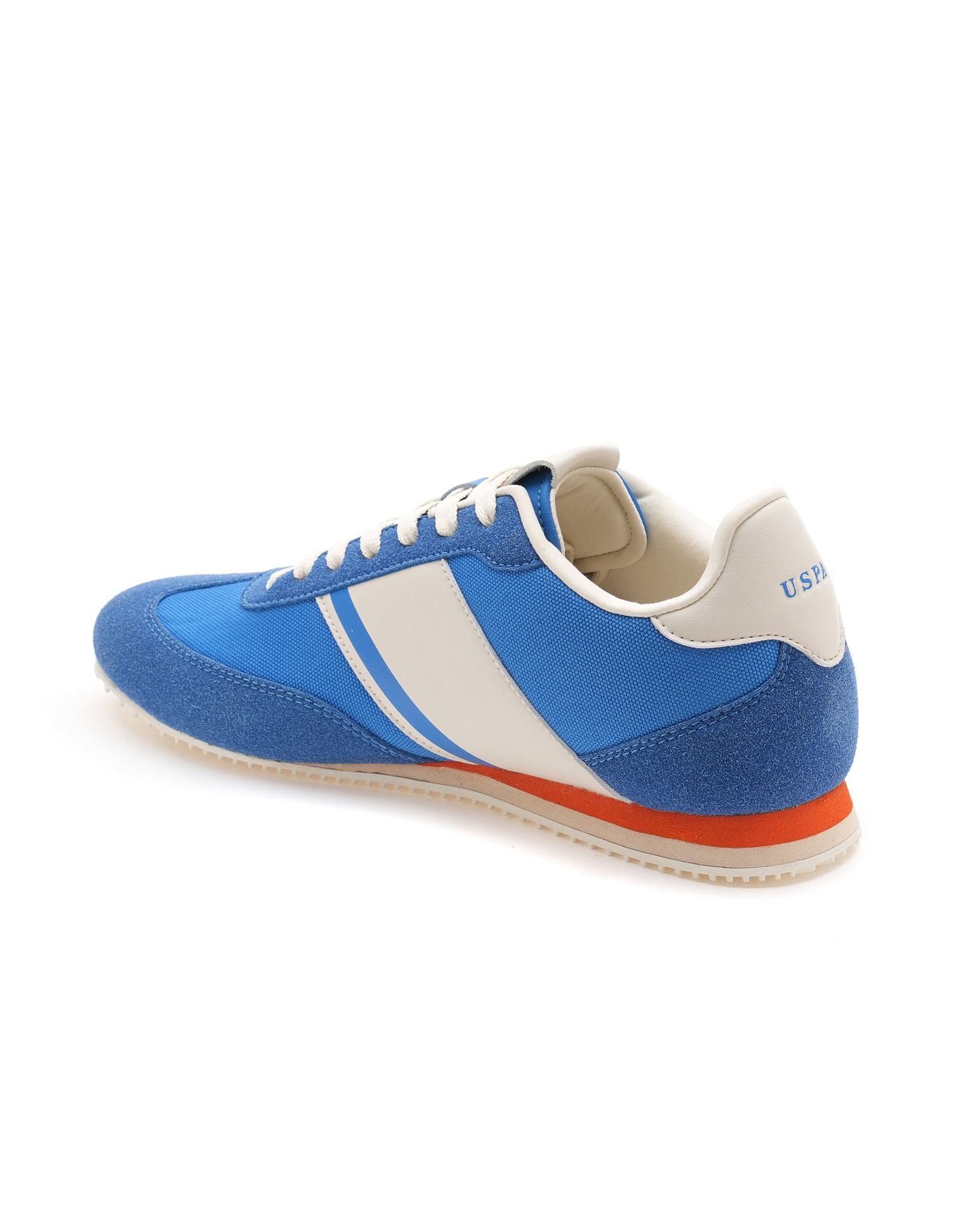 Men Vadler Suede Colourblocked Sneakers Blue - U.S. POLO ASSN. | Large