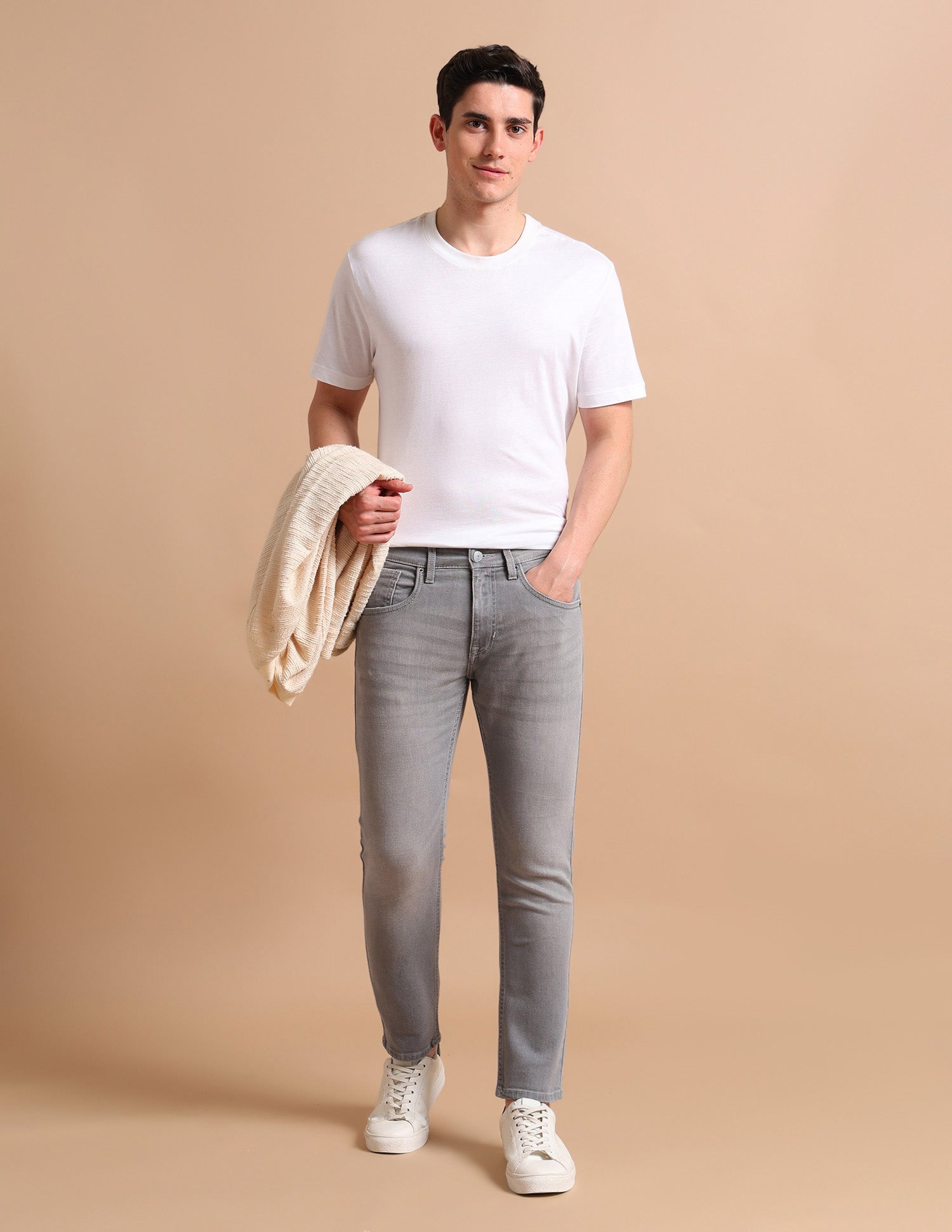 Henry Tapered Cropped Fit Grey Jeans Grey - U.S. POLO ASSN. | Large