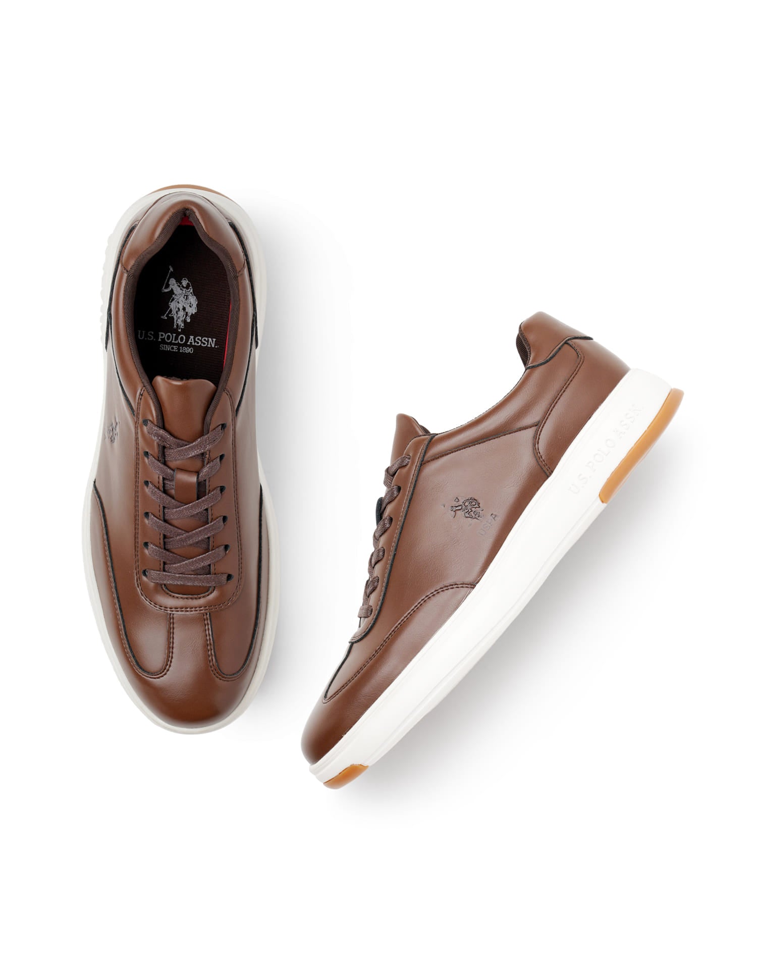 Men Como Dk. Brown All Day Sneakers Brown - U.S. Polo Assn. India | Large