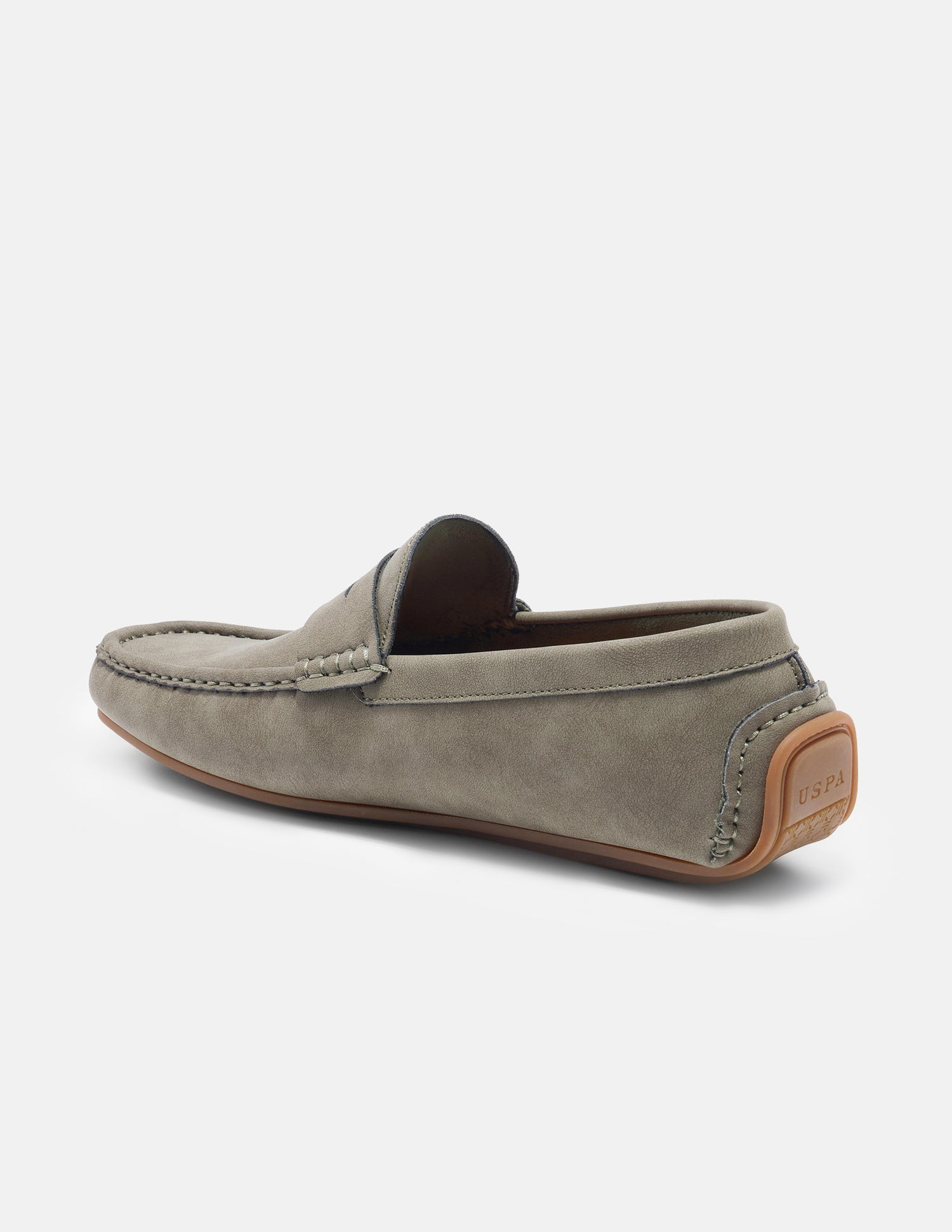 Round Toe Elric Loafers Olive - U.S. Polo Assn. India | Large