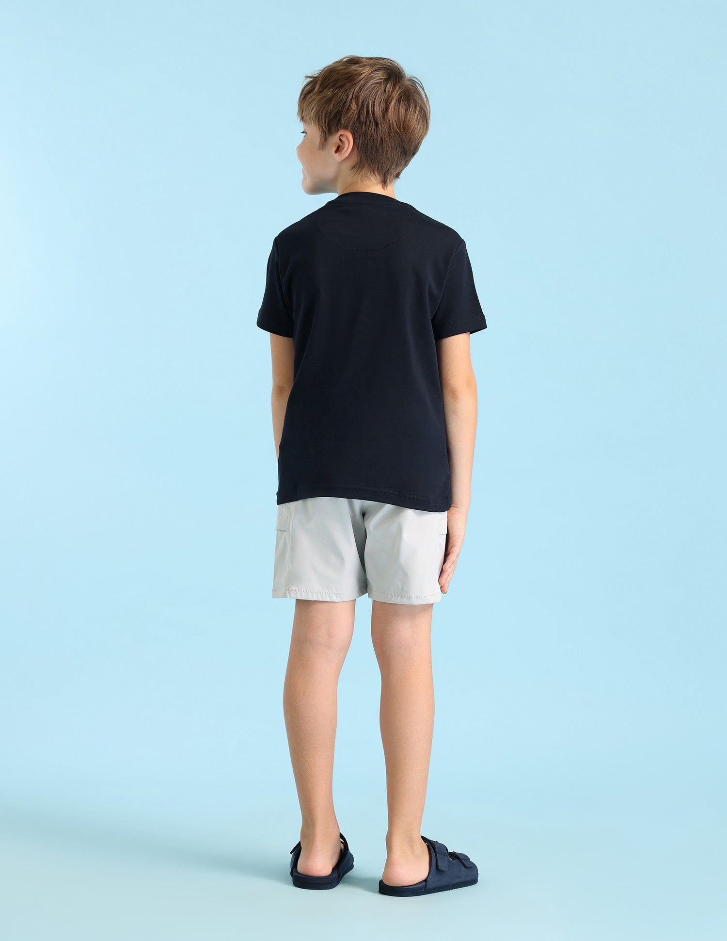 Boys Brand Printed Regular Fit T-Shirt Navy - U.S. POLO ASSN. | Large