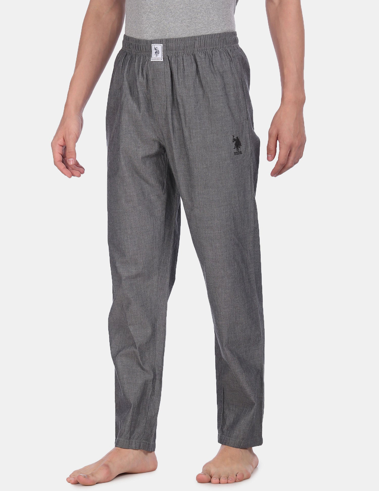 Comfort Fit Solid Cotton I658 Lounge Pants Pack Of 1 U.S. Polo Assn. India