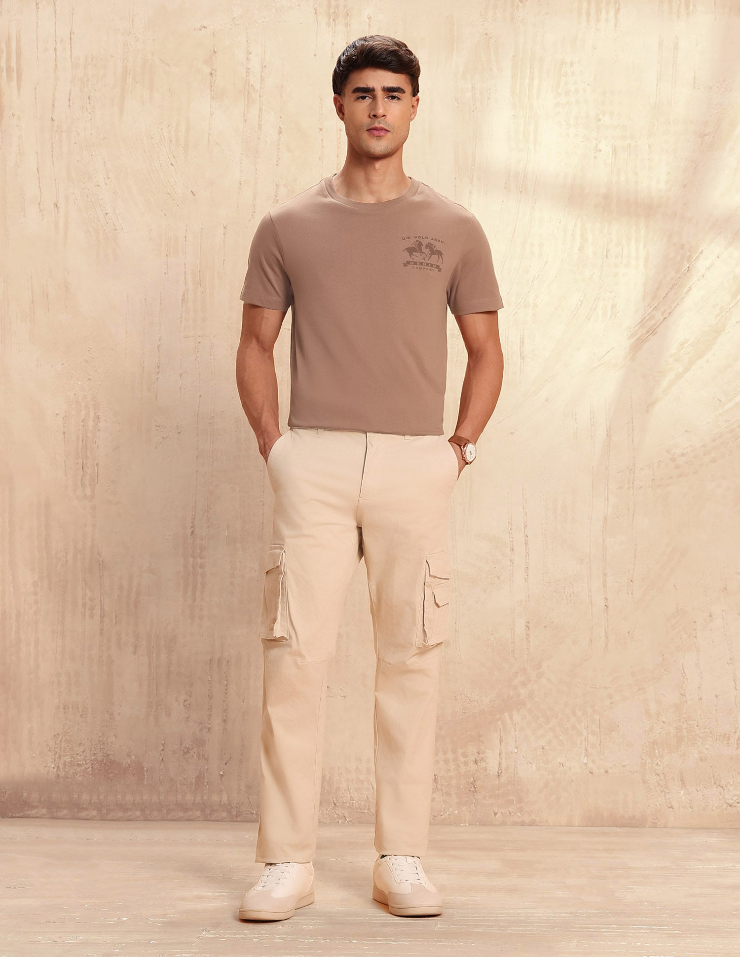 Graphic Printed Legend Of Horseshoe T-Shirt Brown - U.S. POLO ASSN. | Large