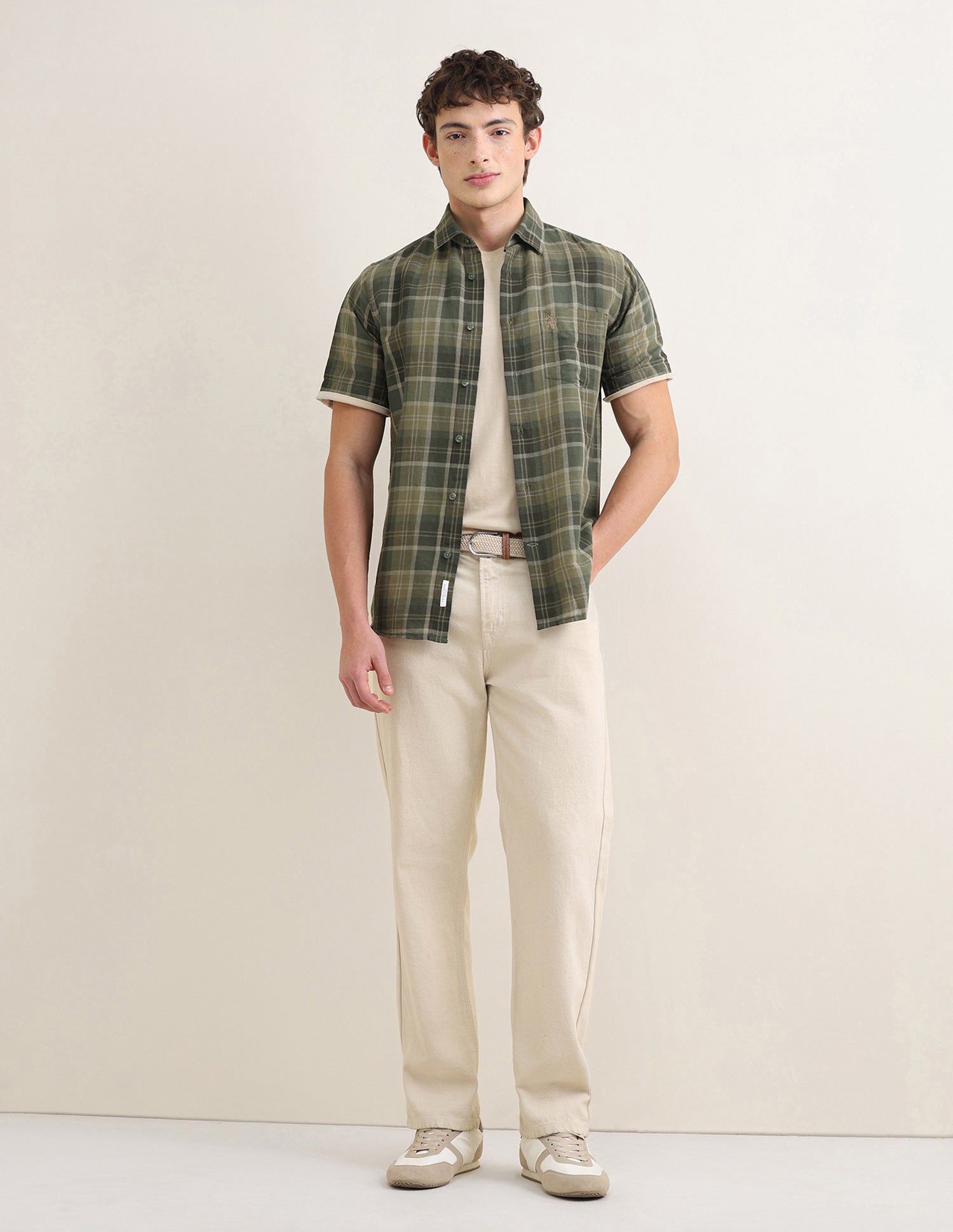 Sotogrande Regular Fit Shirt Olive - U.S. Polo Assn. India | Large