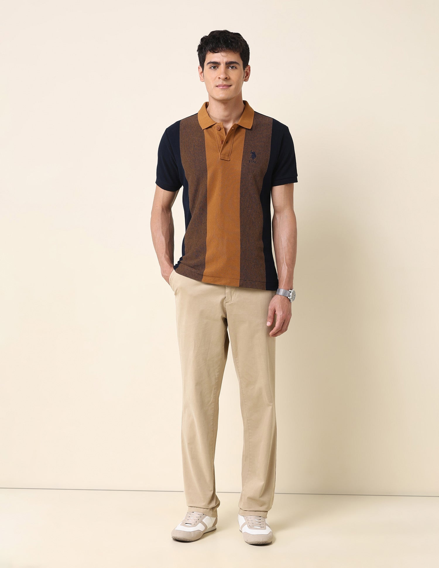 Colourblocked Classic Polo Shirt Navy - U.S. POLO ASSN. | Large