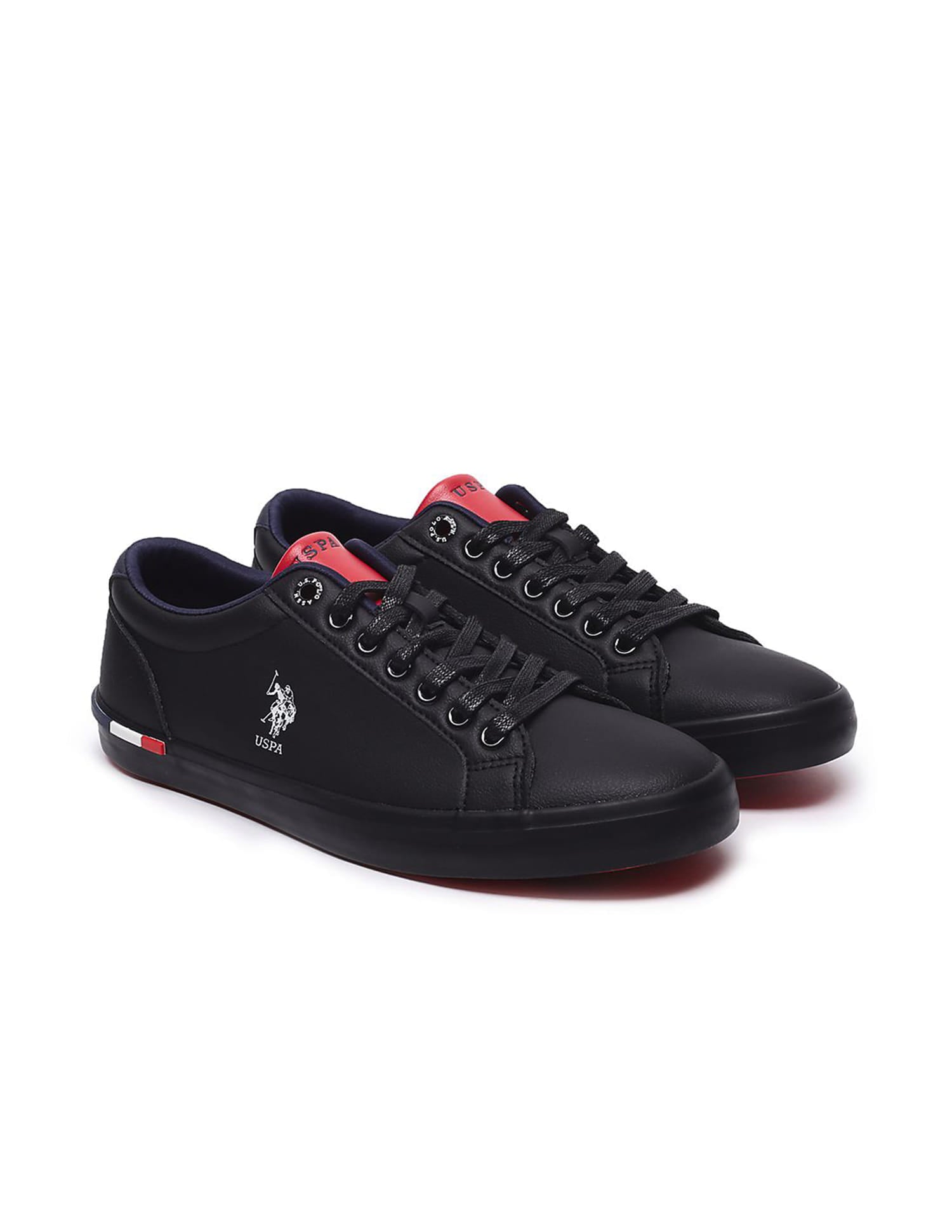 Men Round Toe Anton 5.0 Sneakers Black - U.S. Polo Assn. India | Large