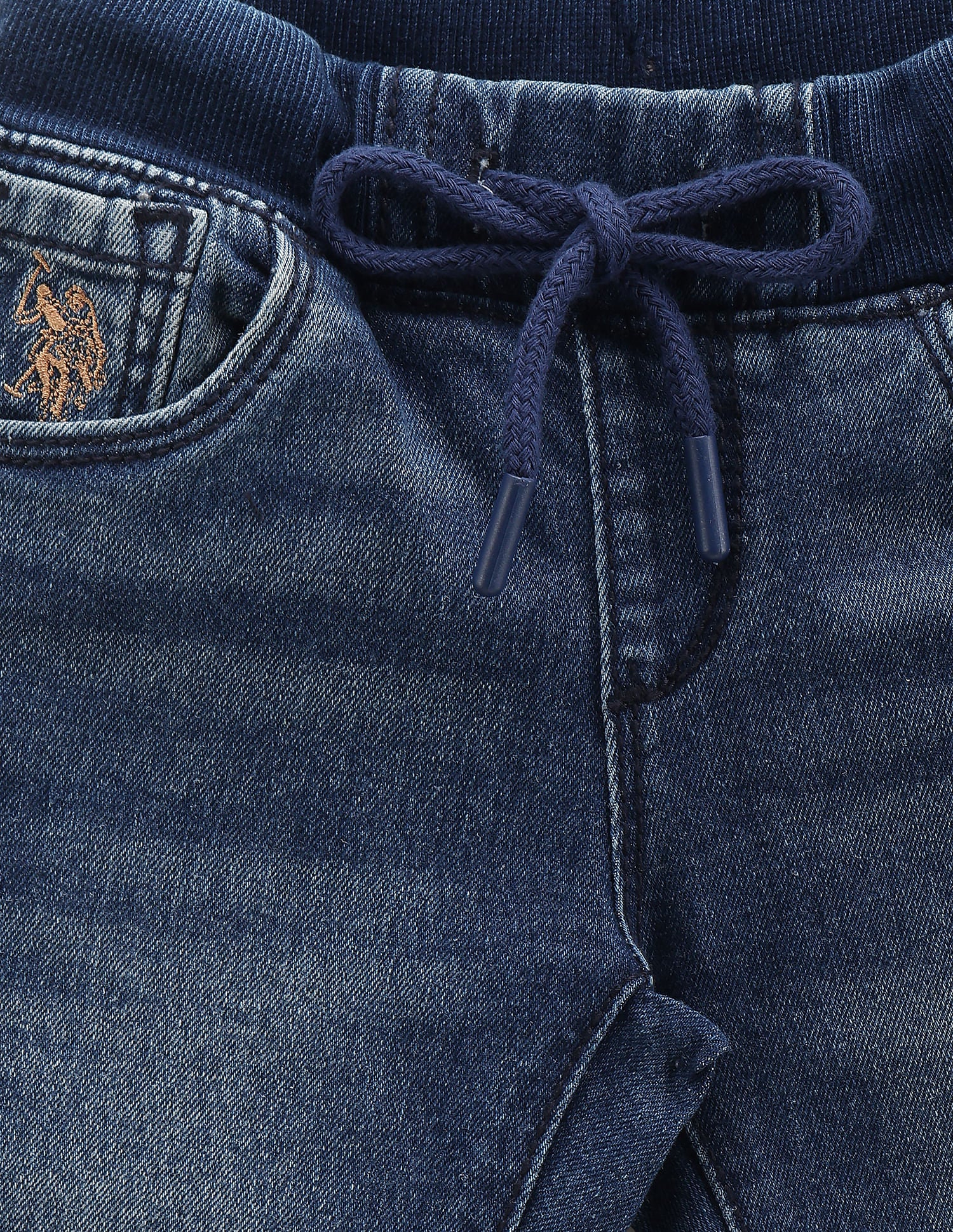 Boys Slim Fit Blue Jeans Blue - U.S. Polo Assn. India | Large