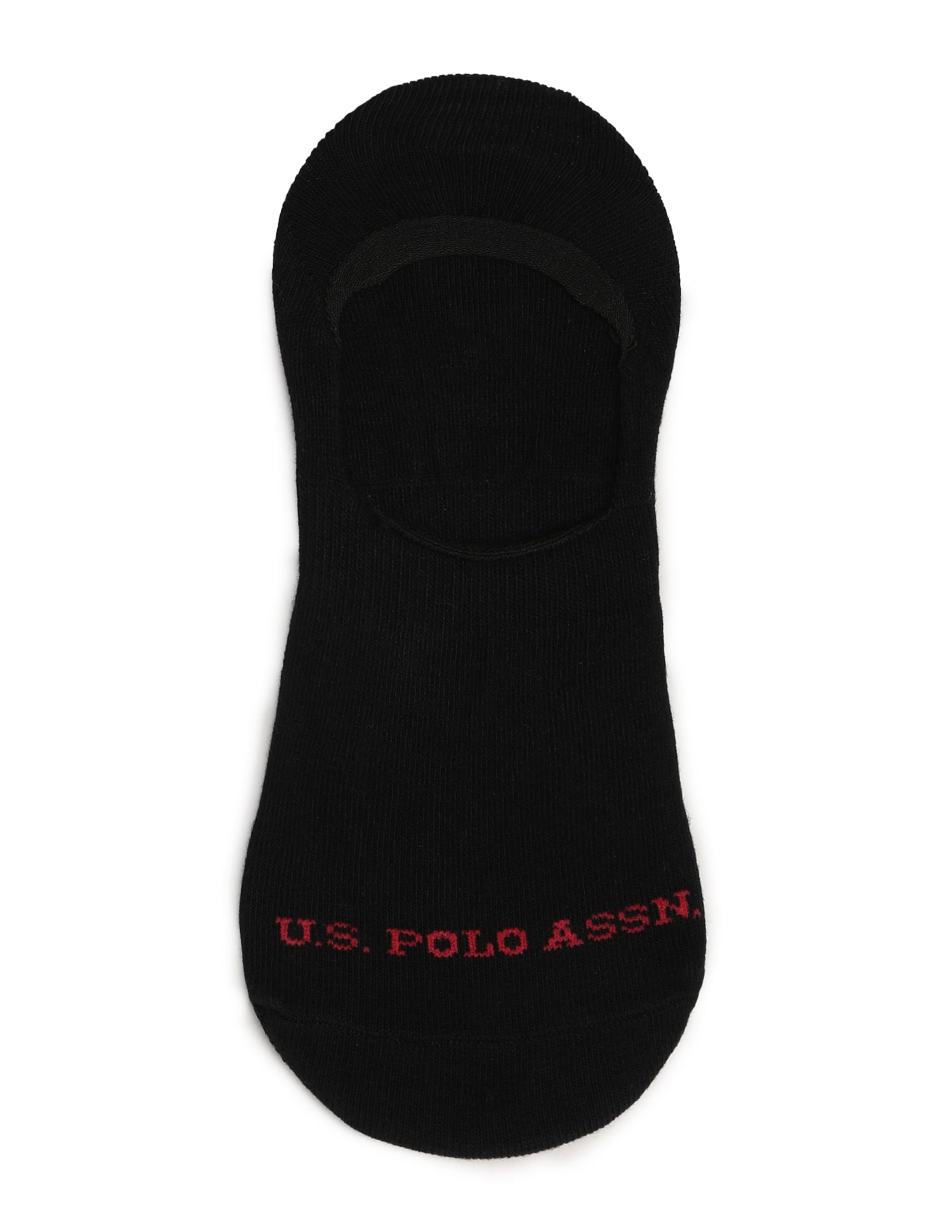 Silicone Grip No Show I646 Socks - Pack Of 3 Black - U.S. POLO ASSN. | Large