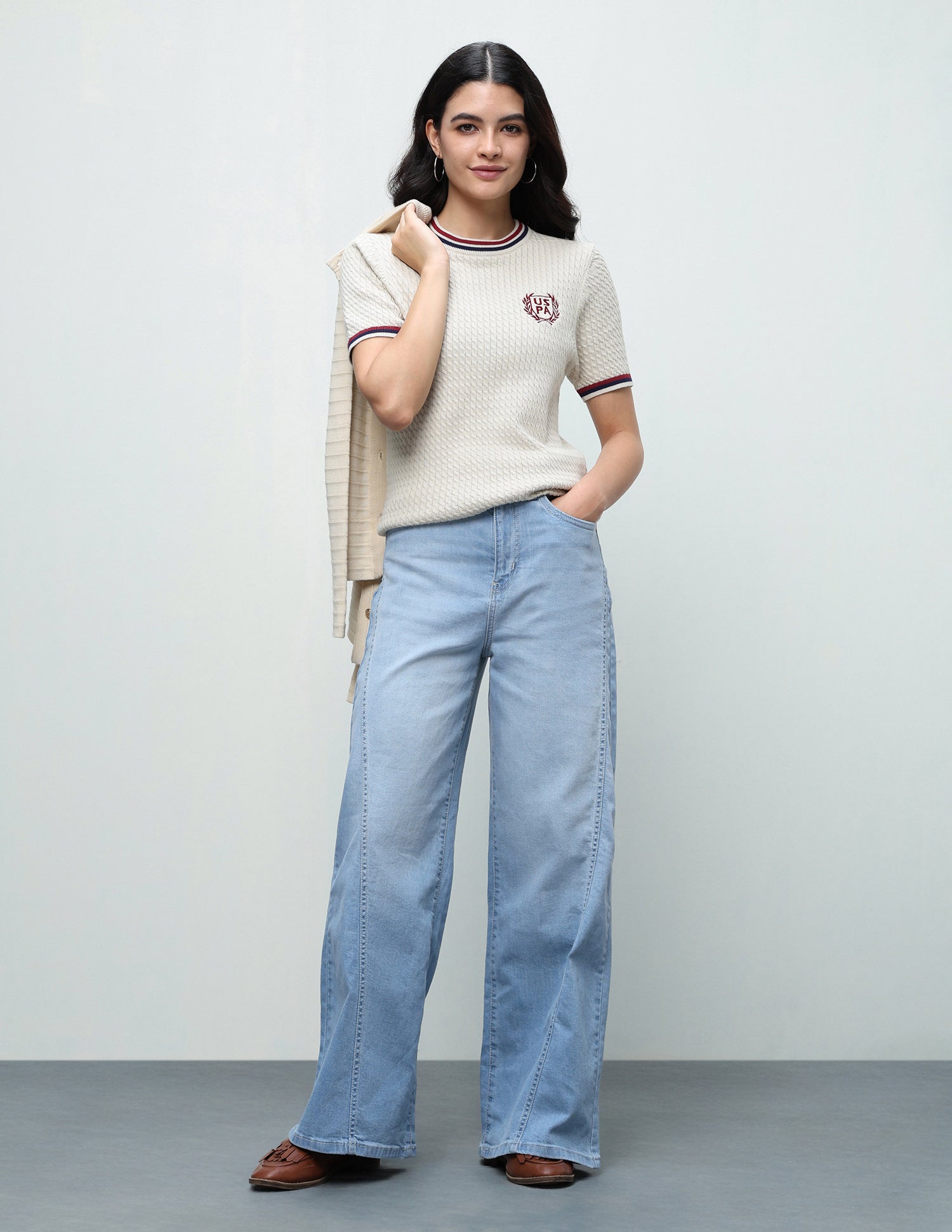 Baggy Fit Blue Jeans Light Blue - U.S. Polo Assn. India | Large