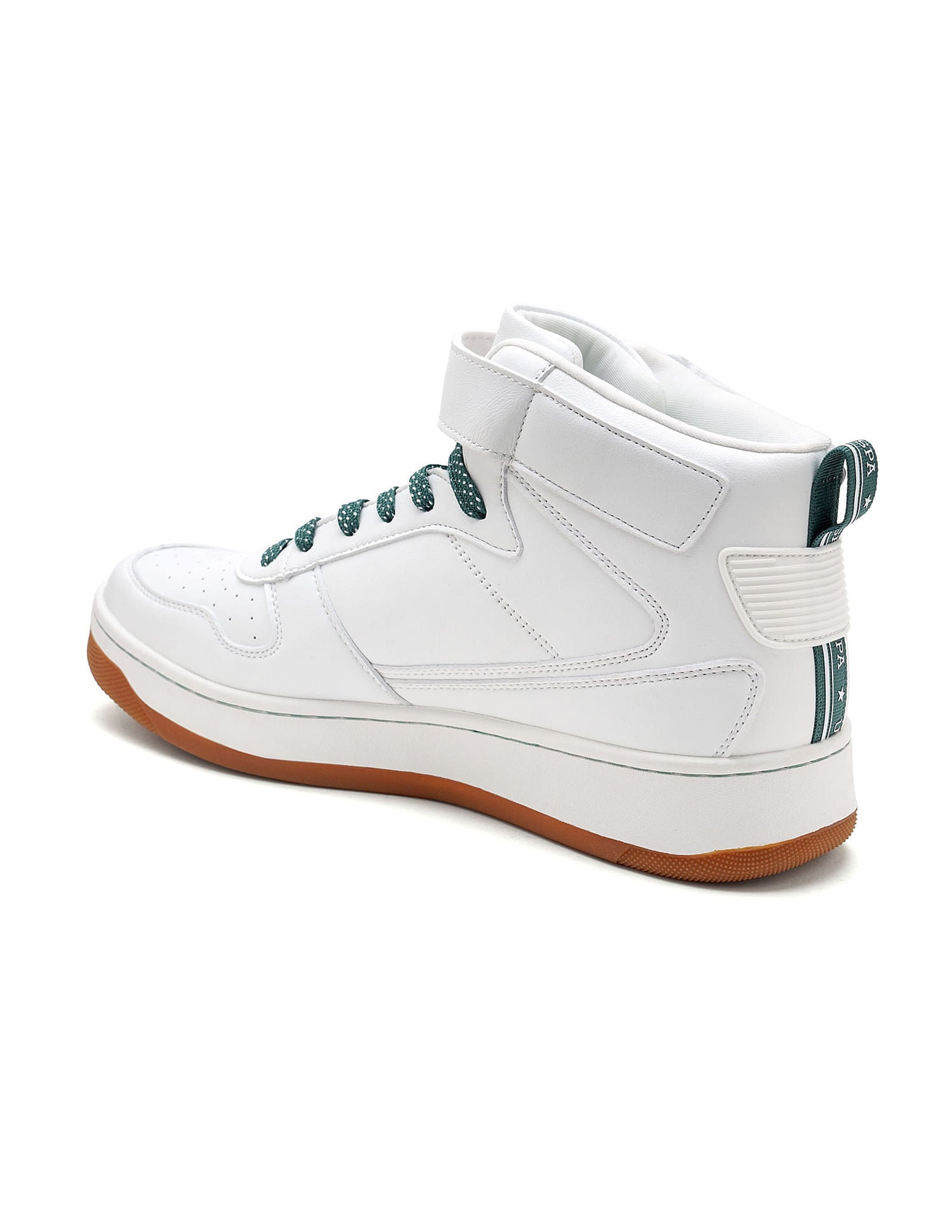 Men Elton 2.0 Off White Retro Court Mid Top  Sneakers White - U.S. Polo Assn. India | Large