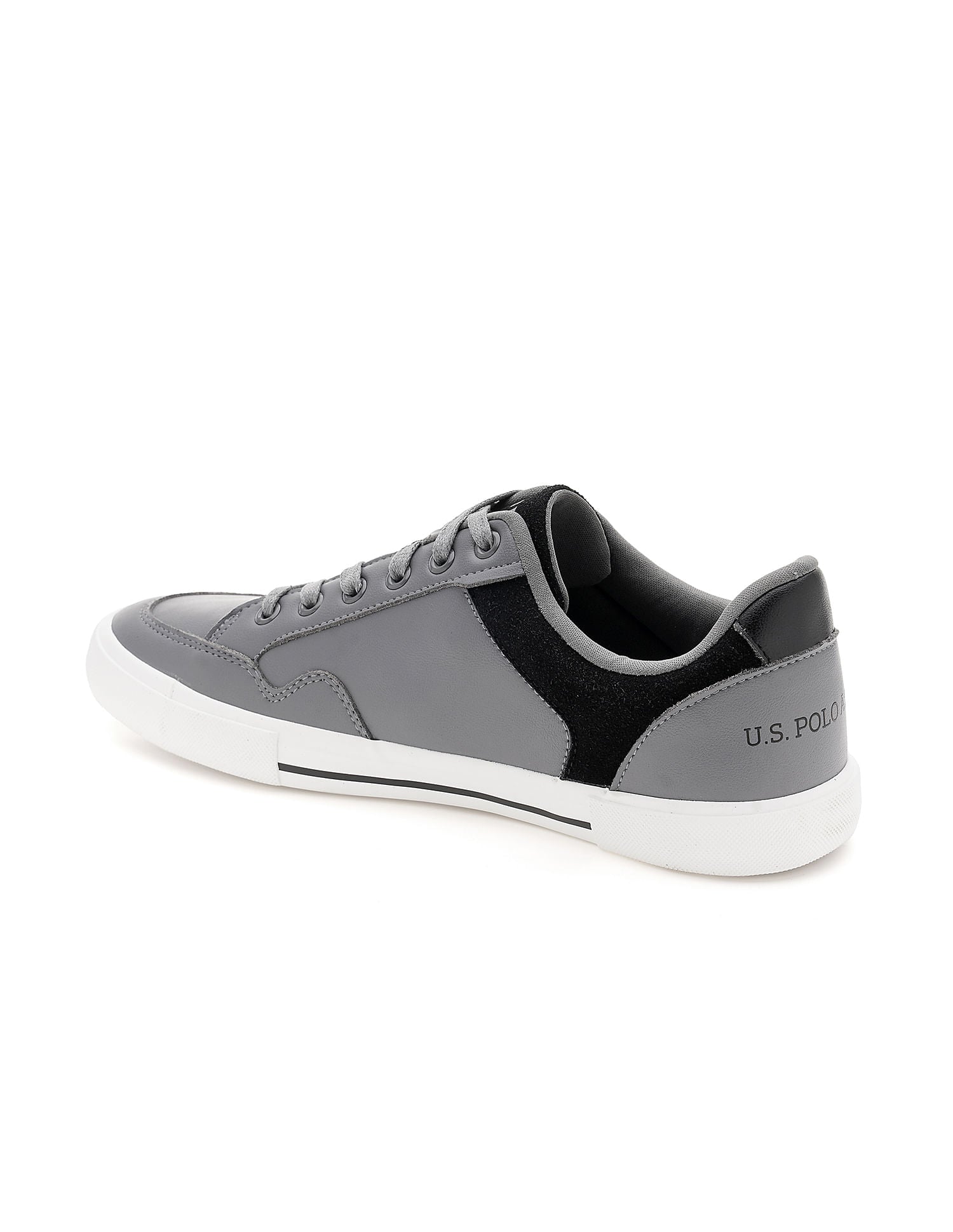Men Hampton Colour Block Sneakers Grey - U.S. Polo Assn. India | Large