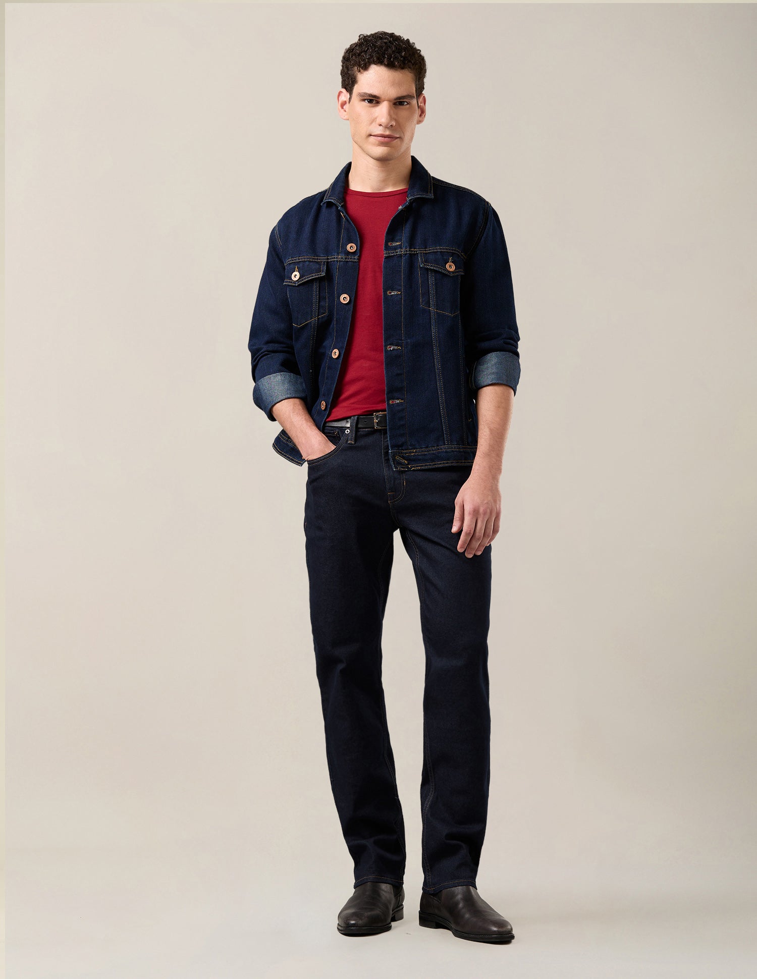 Harold Slim Straight Fit Blue Jeans Dark Indigo - U.S. Polo Assn. India | Large