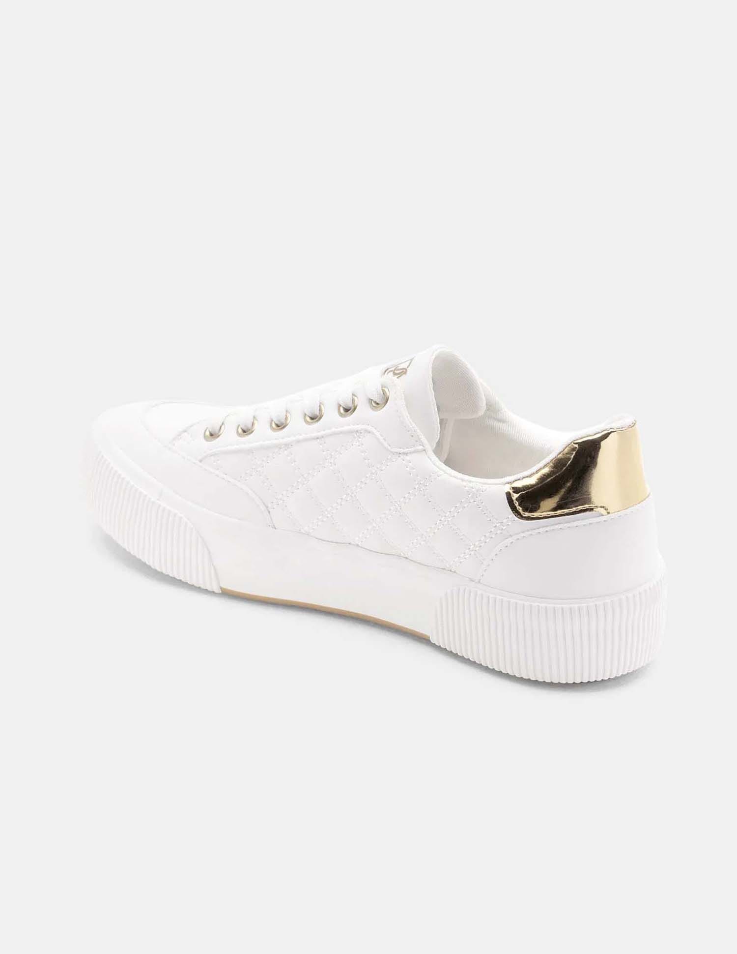 Elsa 2.0 Off White Quilting Sneakers Shoes Off White - U.S. Polo Assn. India | Large