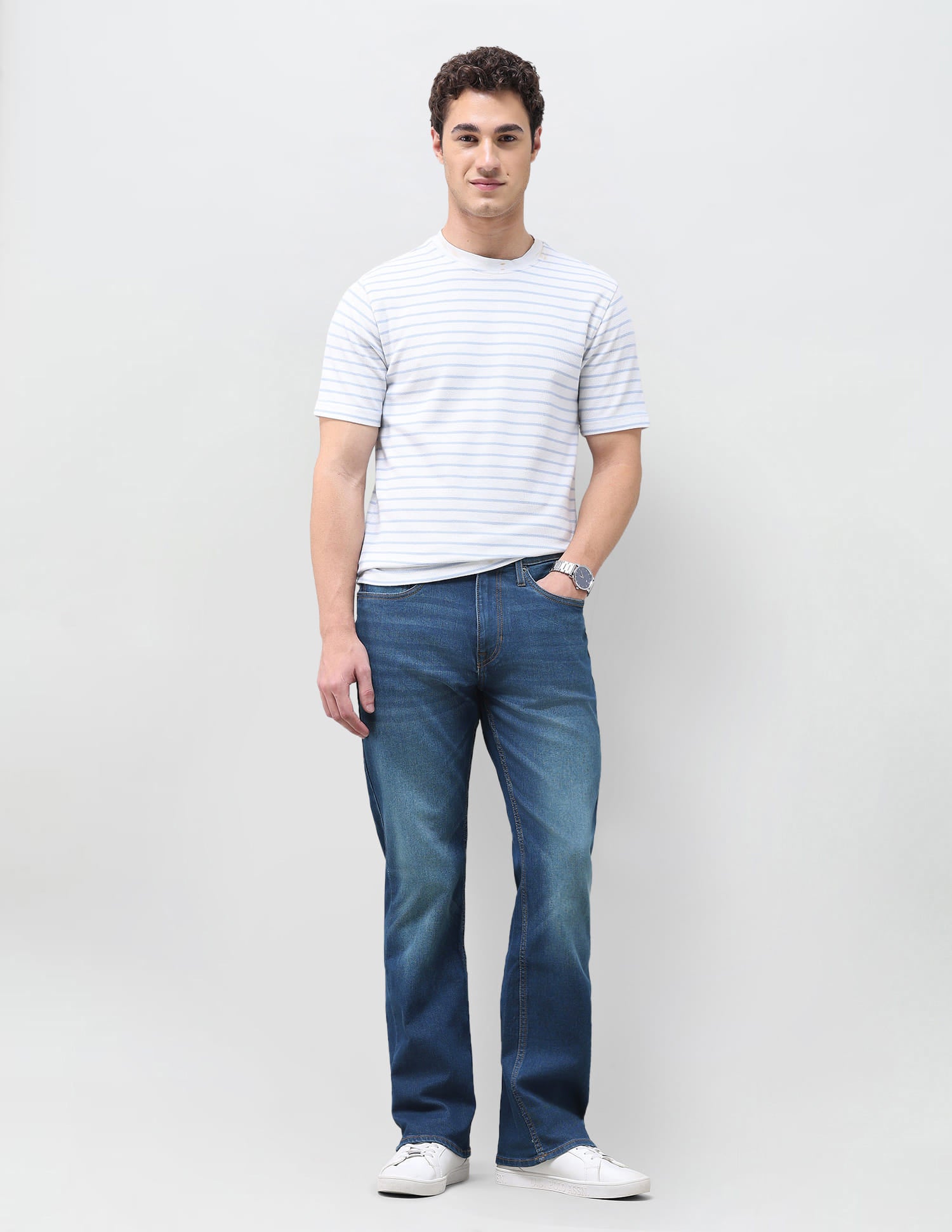 Solid Bootcut Fit Jeans Blue - U.S. Polo Assn. India | Large