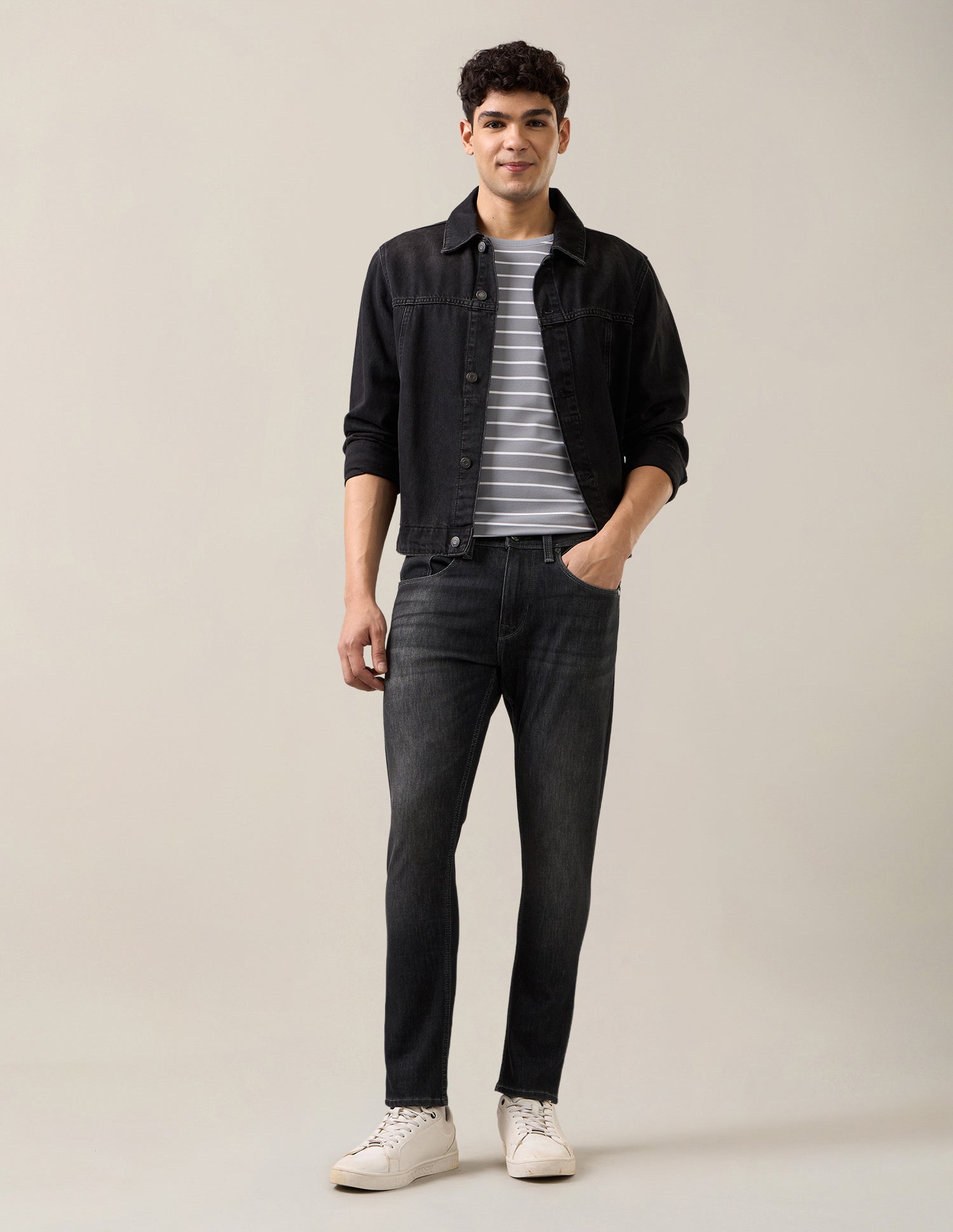 Henry Tapered Fit Black Jeans Black - U.S. Polo Assn. India | Large