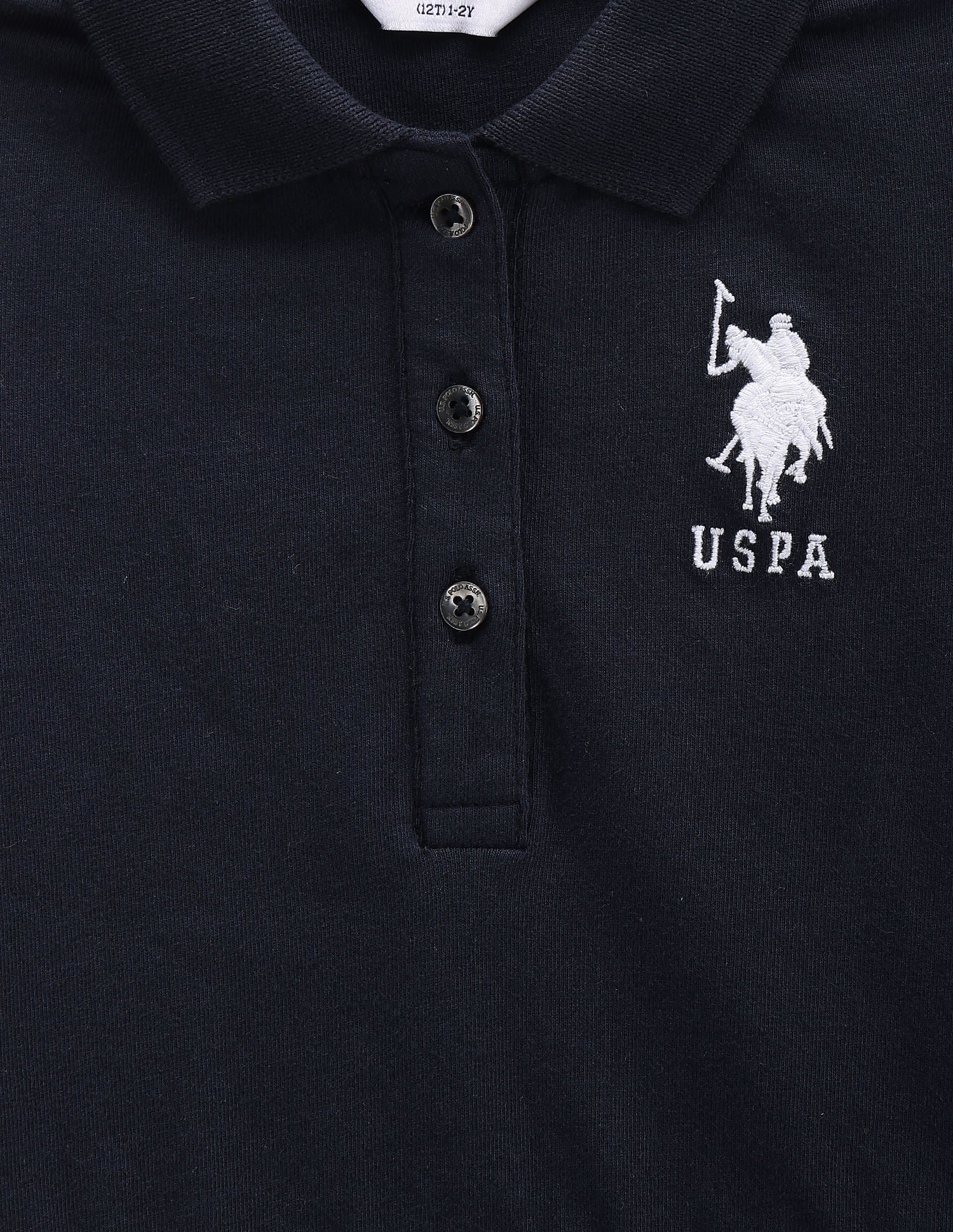 Girls Flared Hem Solid Polo Dress Navy - U.S. Polo Assn. India | Large
