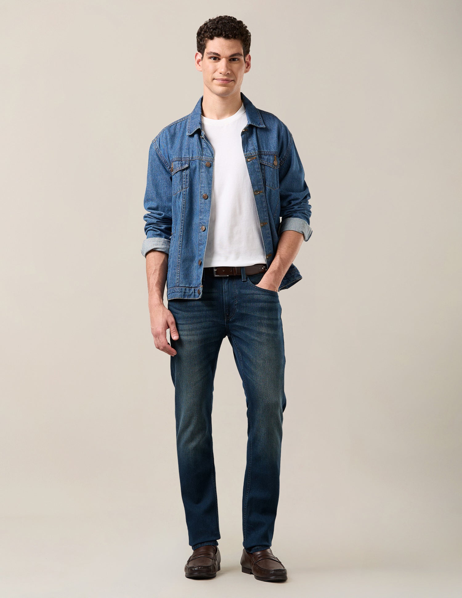 Regallo Skinny Fit Blue Jeans Dark Blue - U.S. Polo Assn. India | Large