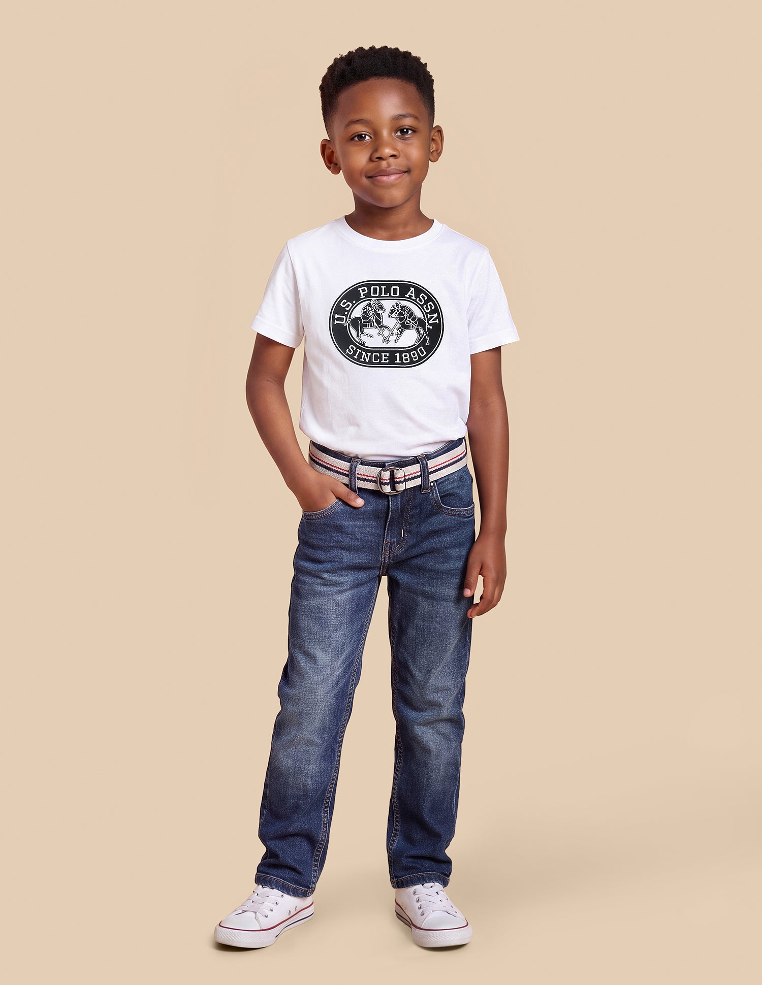 Relaxed Fit Blue Jeans Dark Blue - U.S. Polo Assn. India | Large