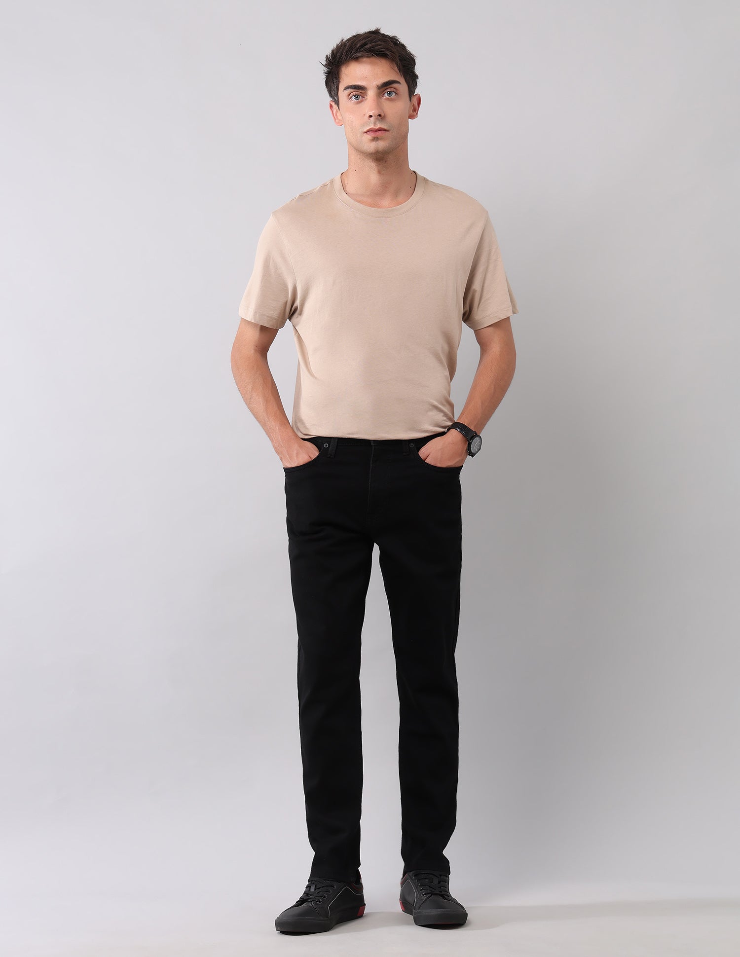 Cole Comfort Cropped Fit Black Jeans Black - U.S. POLO ASSN. | Large