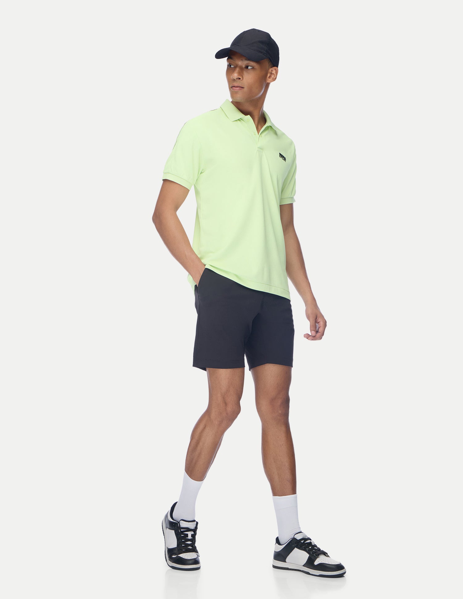 Solid Regular Fit Active Polo Shirt Lime-Green - U.S. Polo Assn. India | Large