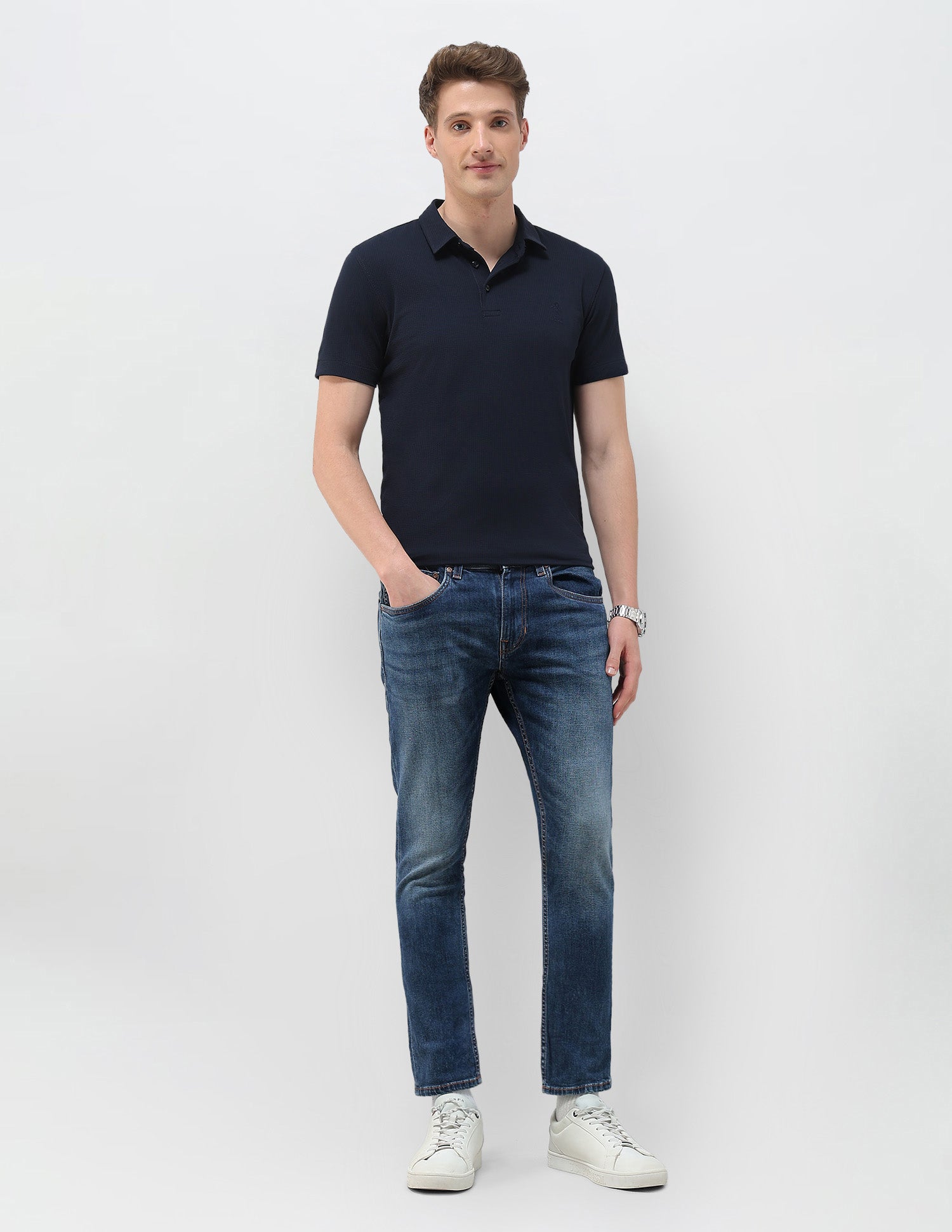 Henry Tapered Fit Kooltex Performance Jeans Dark Blue - U.S. POLO ASSN. | Large