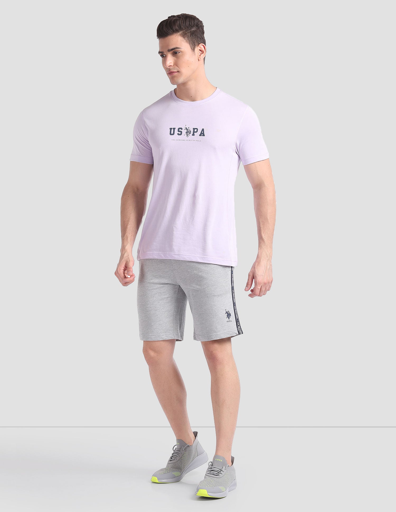 Statement LS003 Lounge Shorts - Pack Of 1 Grey - U.S. POLO ASSN. | Large