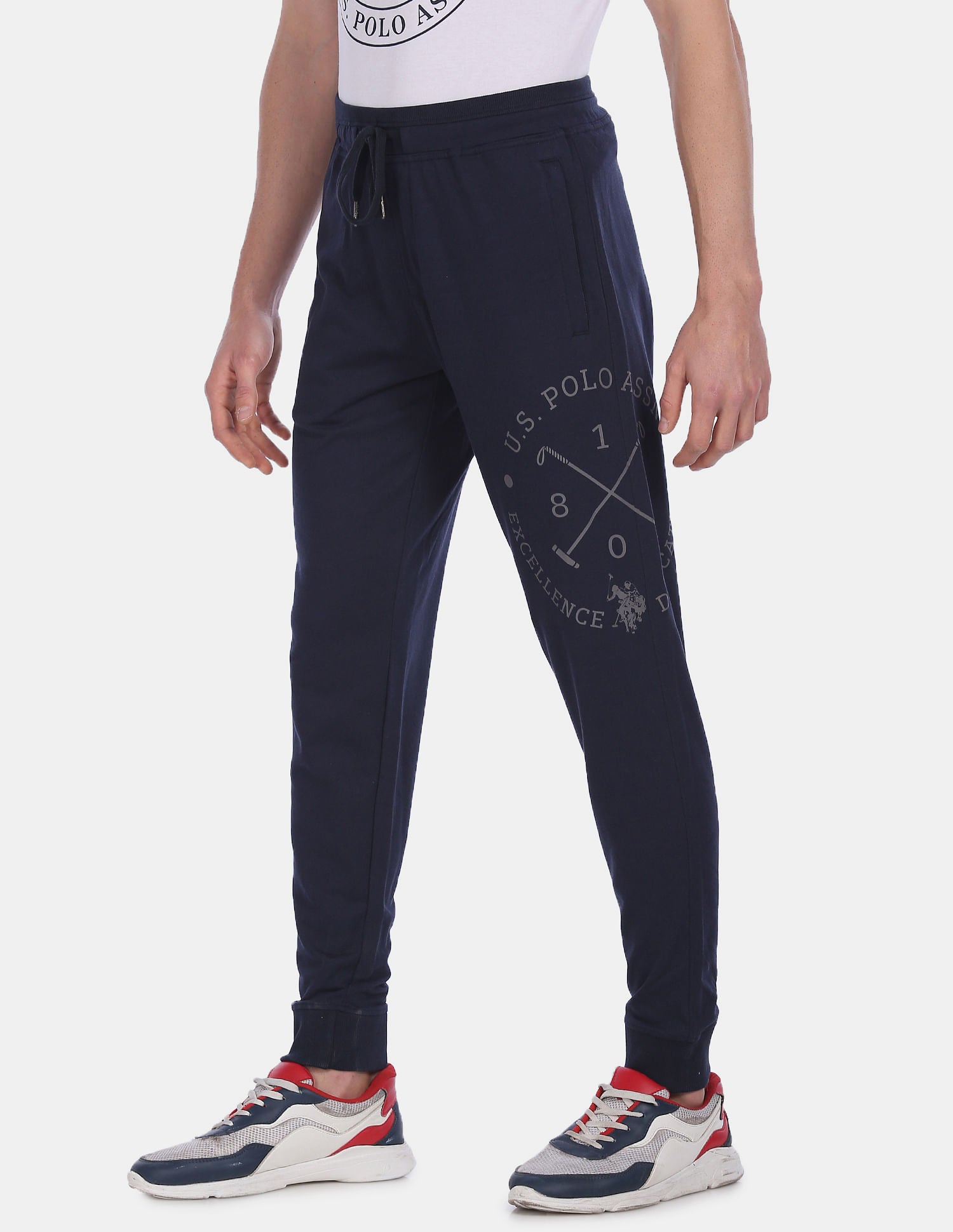 Tri Blend Solid I680 Joggers - Pack Of 1 Navy - U.S. POLO ASSN. | Large